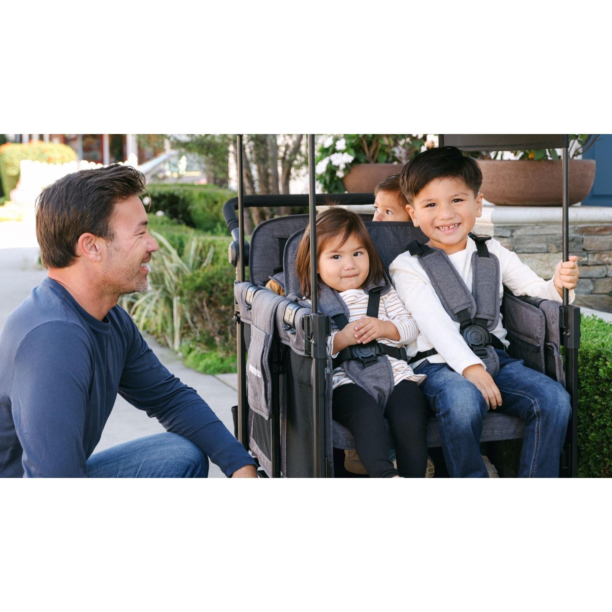 WonderFold W4 Elite Pro Quad Stroller Wagon (4 Seater)
