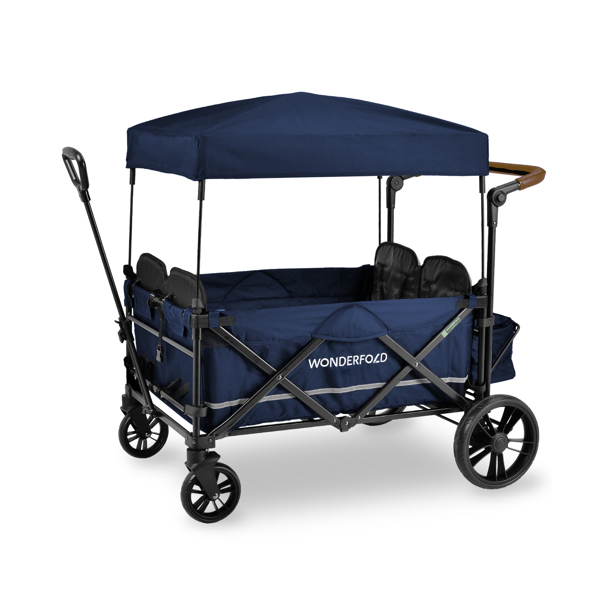 WonderFold X4 Push + Pull Quad Stroller Wagon (4 Seater)