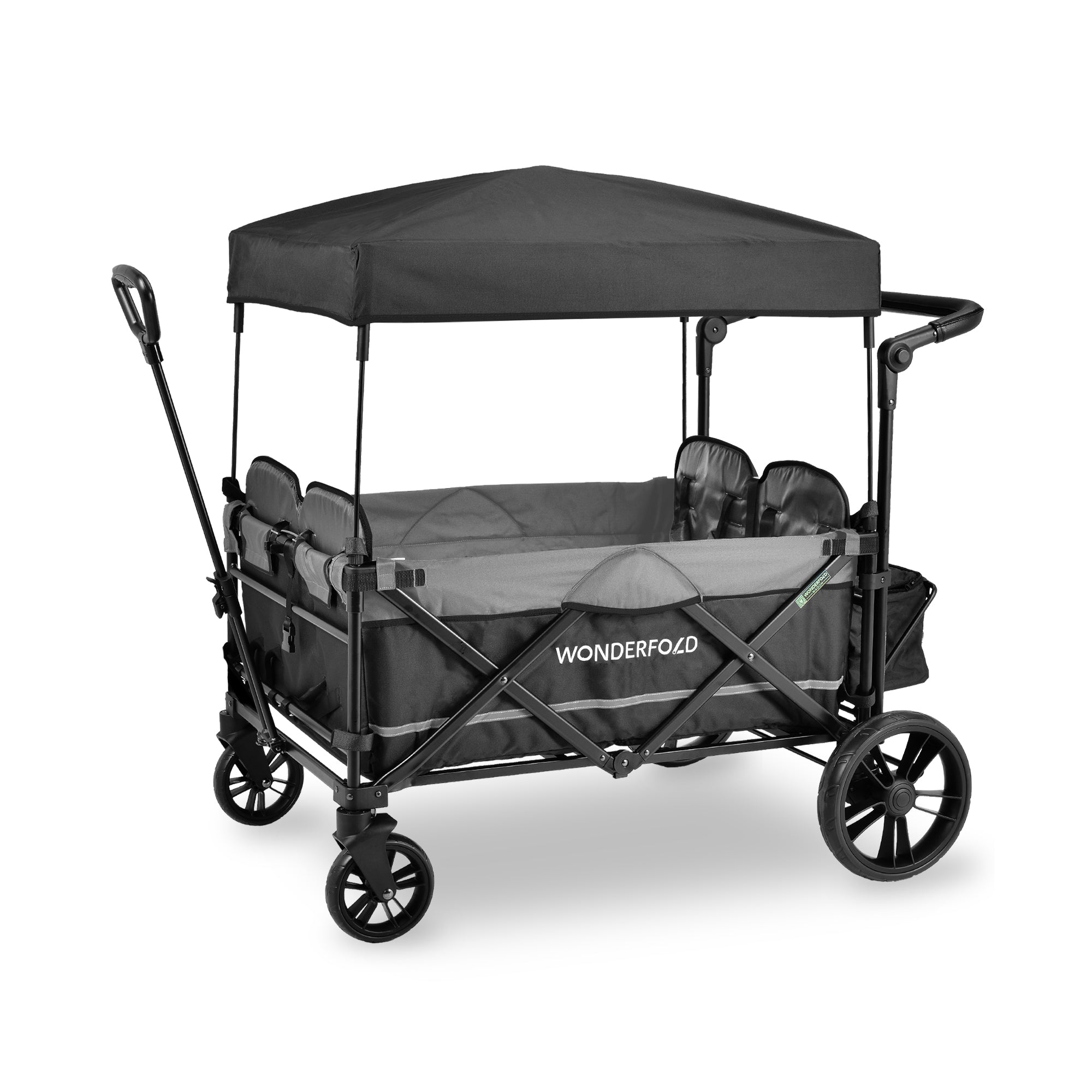 WonderFold X4 Push + Pull Quad Stroller Wagon (4 Seater)
