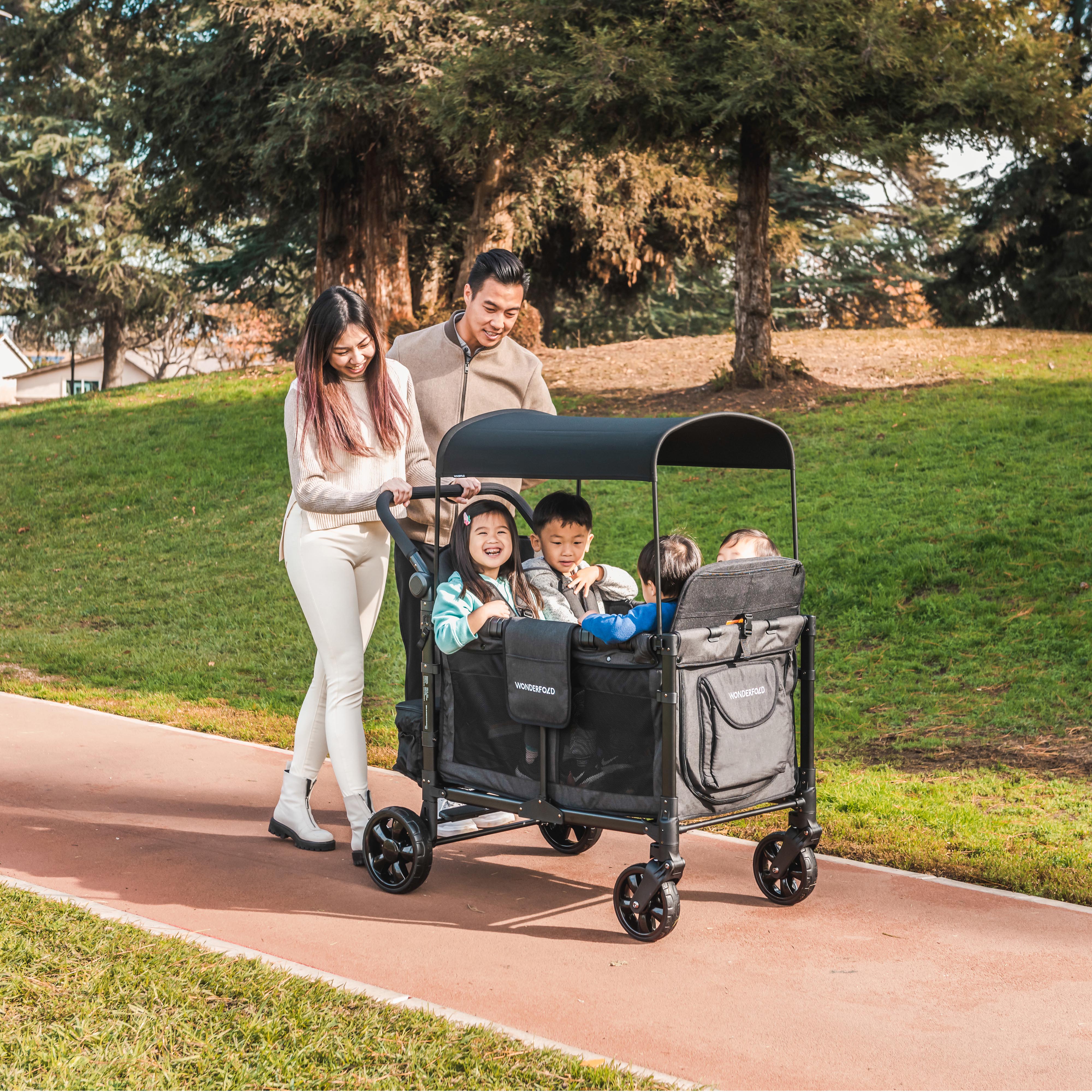 WonderFold W4 Elite Quad Stroller Wagon (4 Seater)