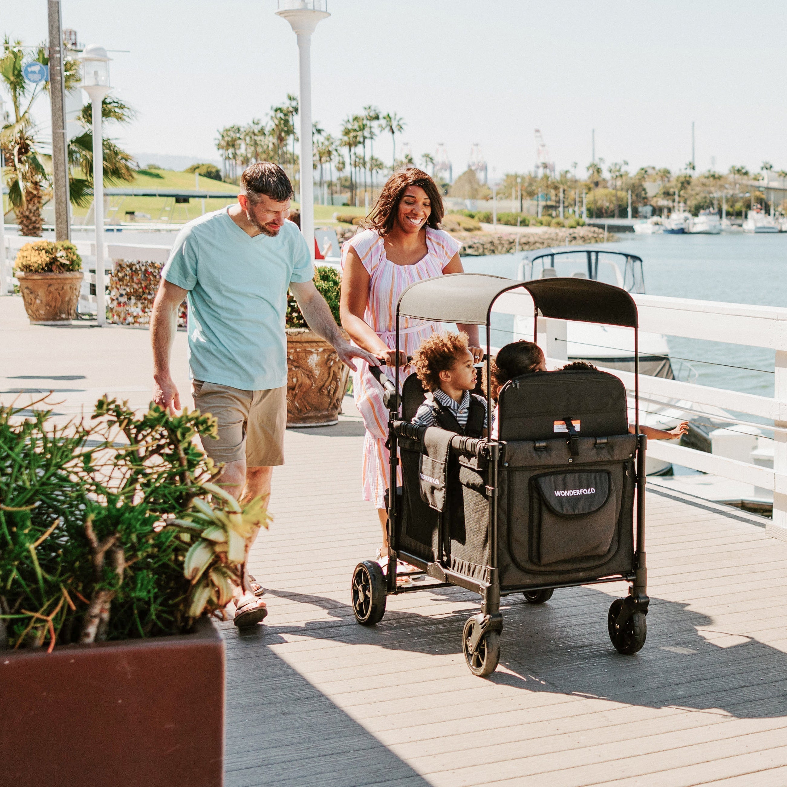 WonderFold W4 Elite Quad Stroller Wagon (4 Seater)