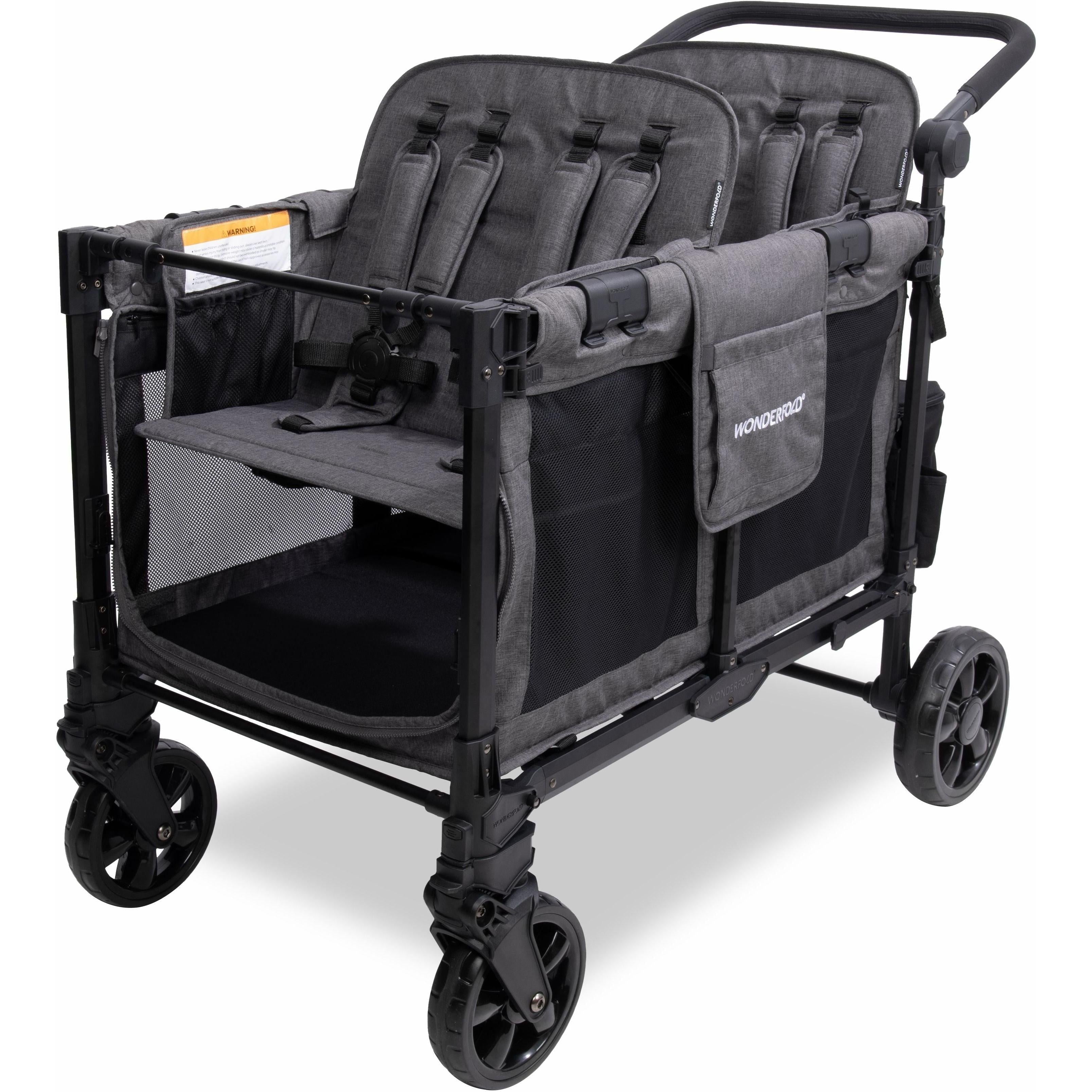 WonderFold W4 Elite Pro Quad Stroller Wagon (4 Seater)