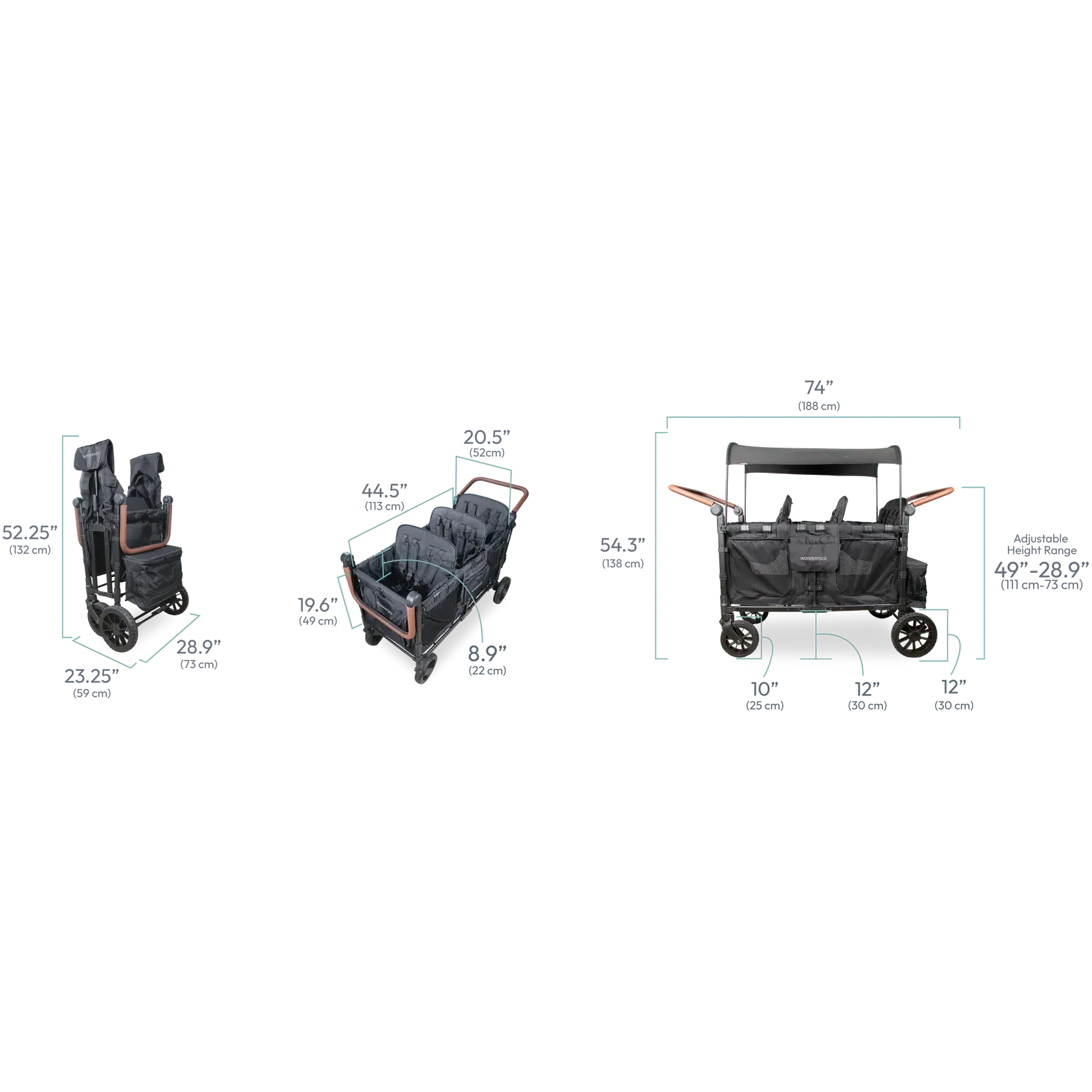 WonderFold W6 Luxe Pro Stroller Wagon