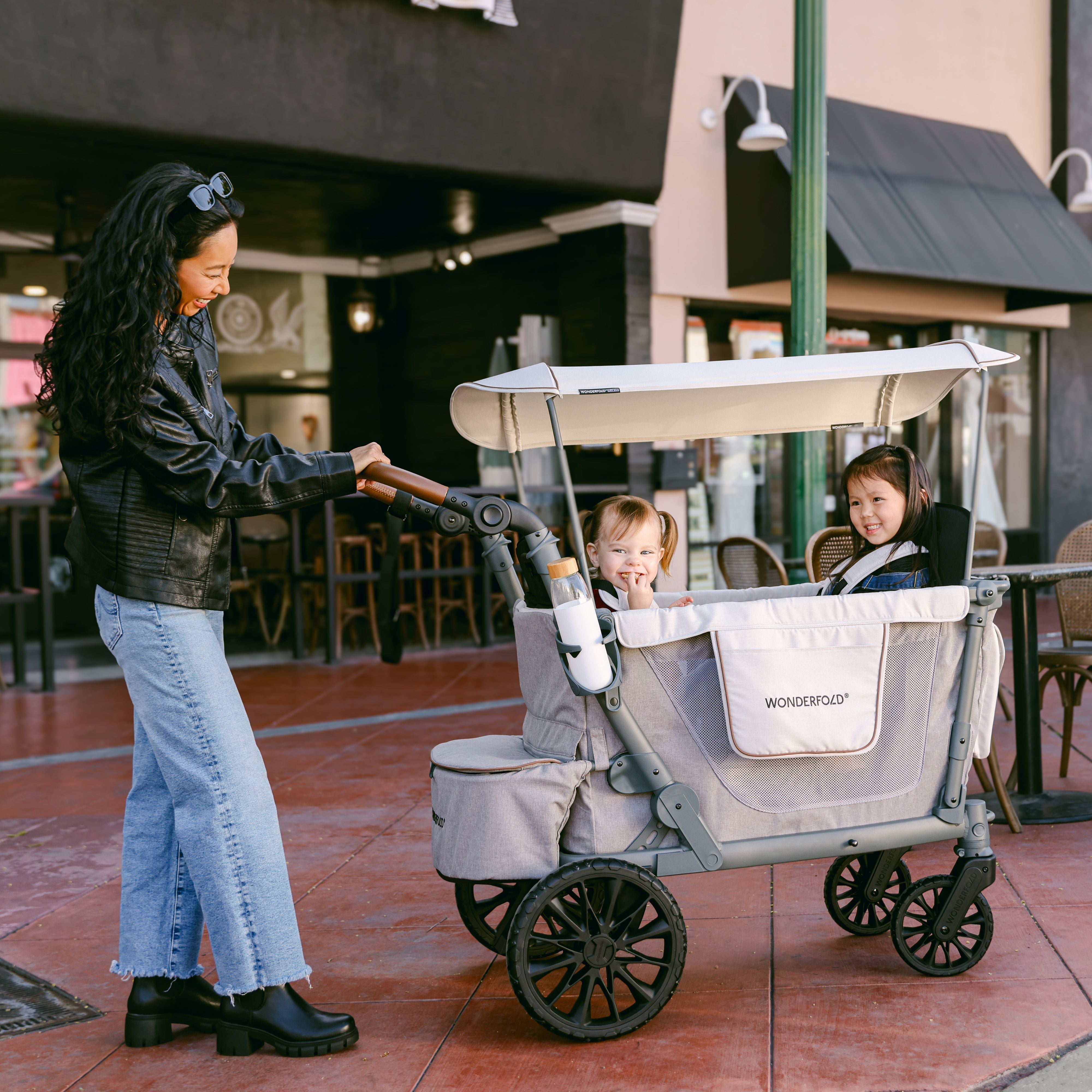 WonderFold L2 Double Stroller Wagon (2 Seater)