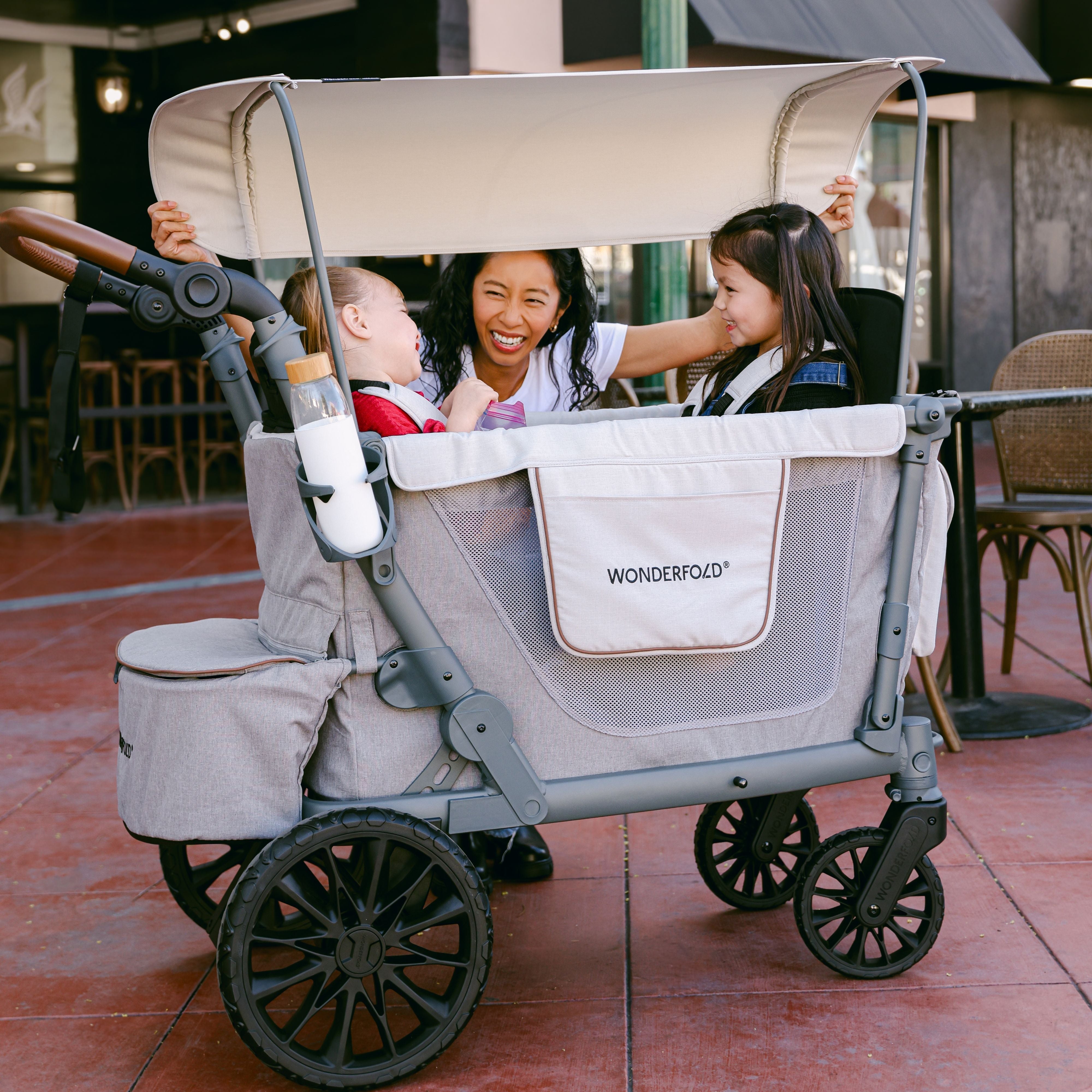 WonderFold L2 Double Stroller Wagon (2 Seater)