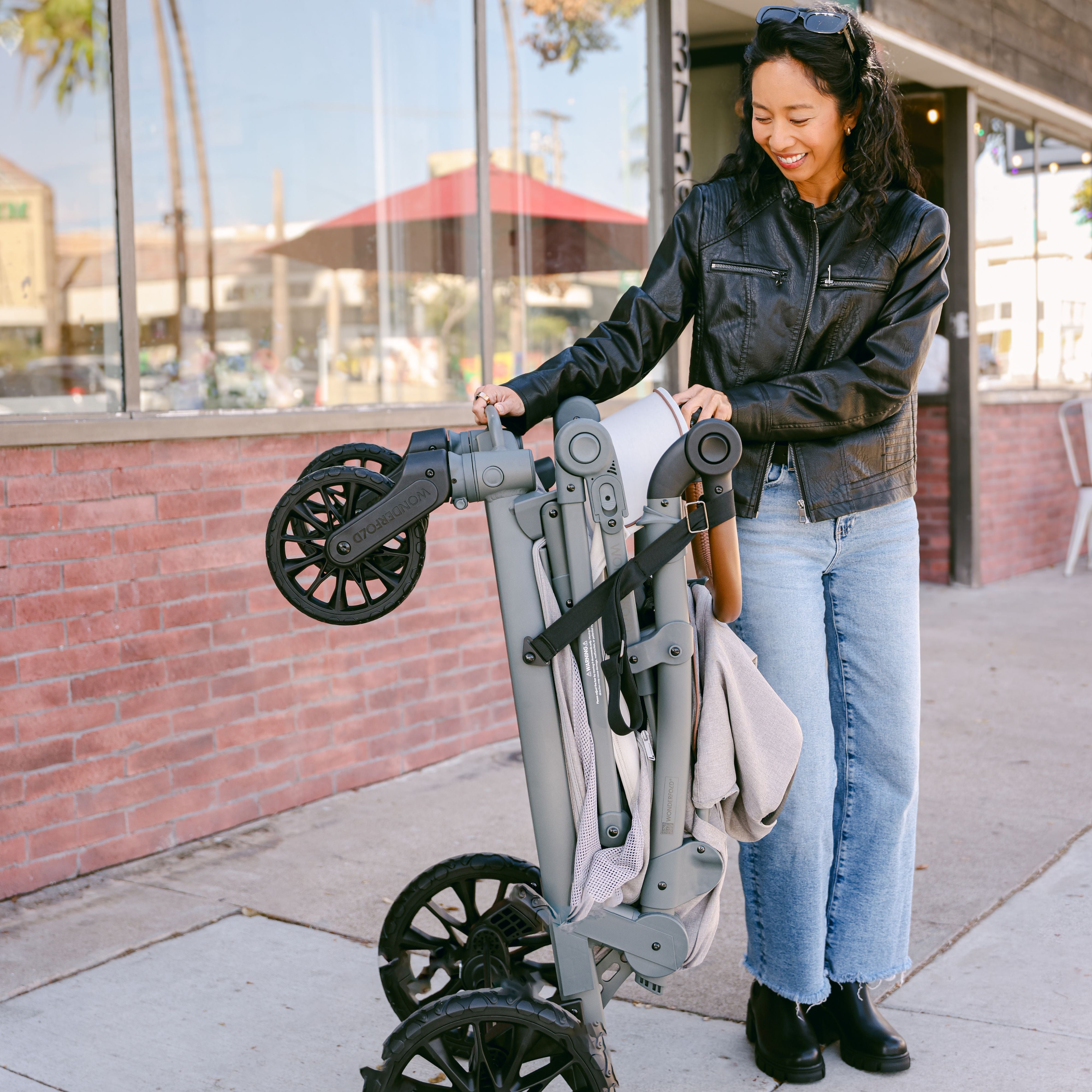 WonderFold L2 Double Stroller Wagon (2 Seater)