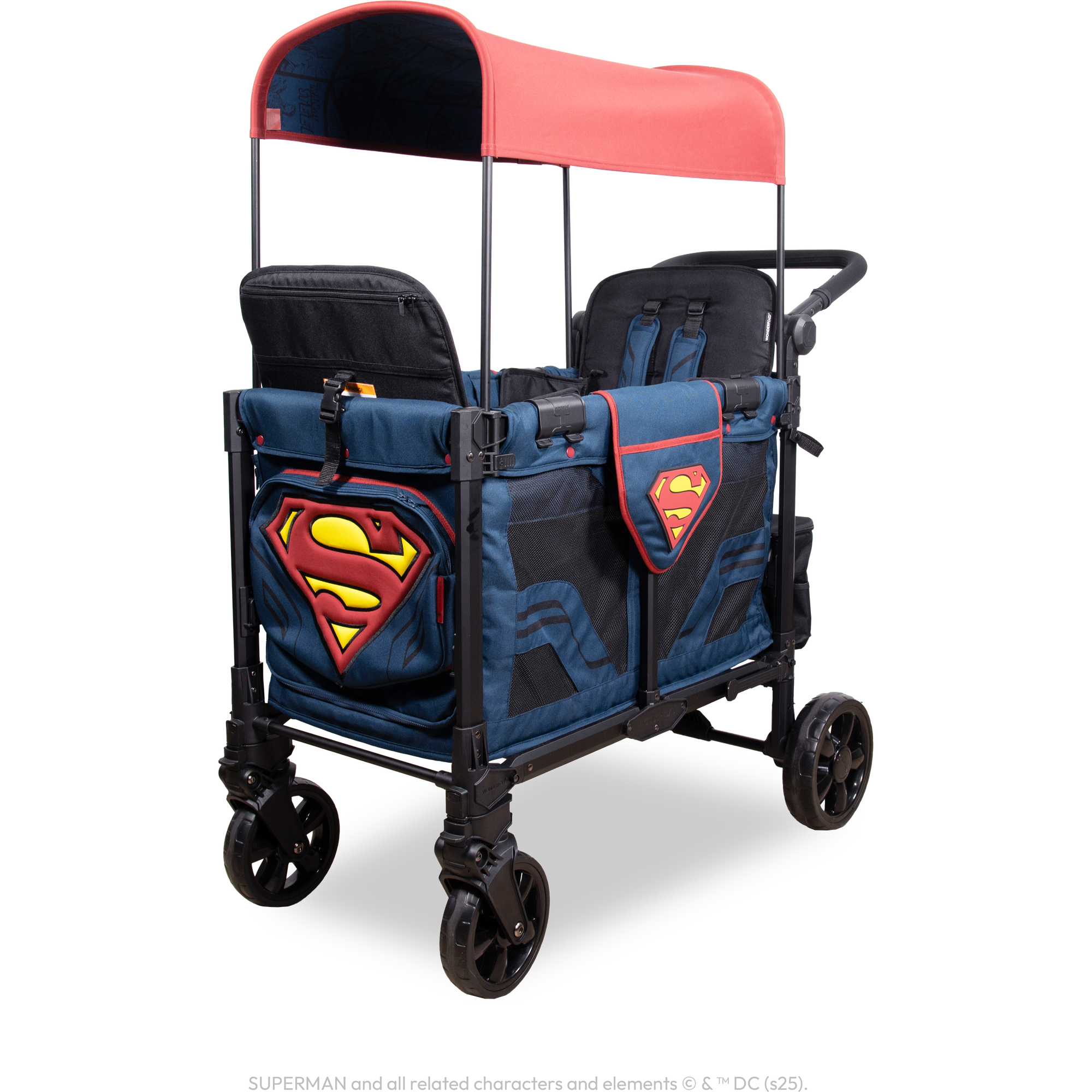 wonderfold w2 elite stroller wagon WonderFold Superman Elite Pro Stroller Wagon (2 Seater)