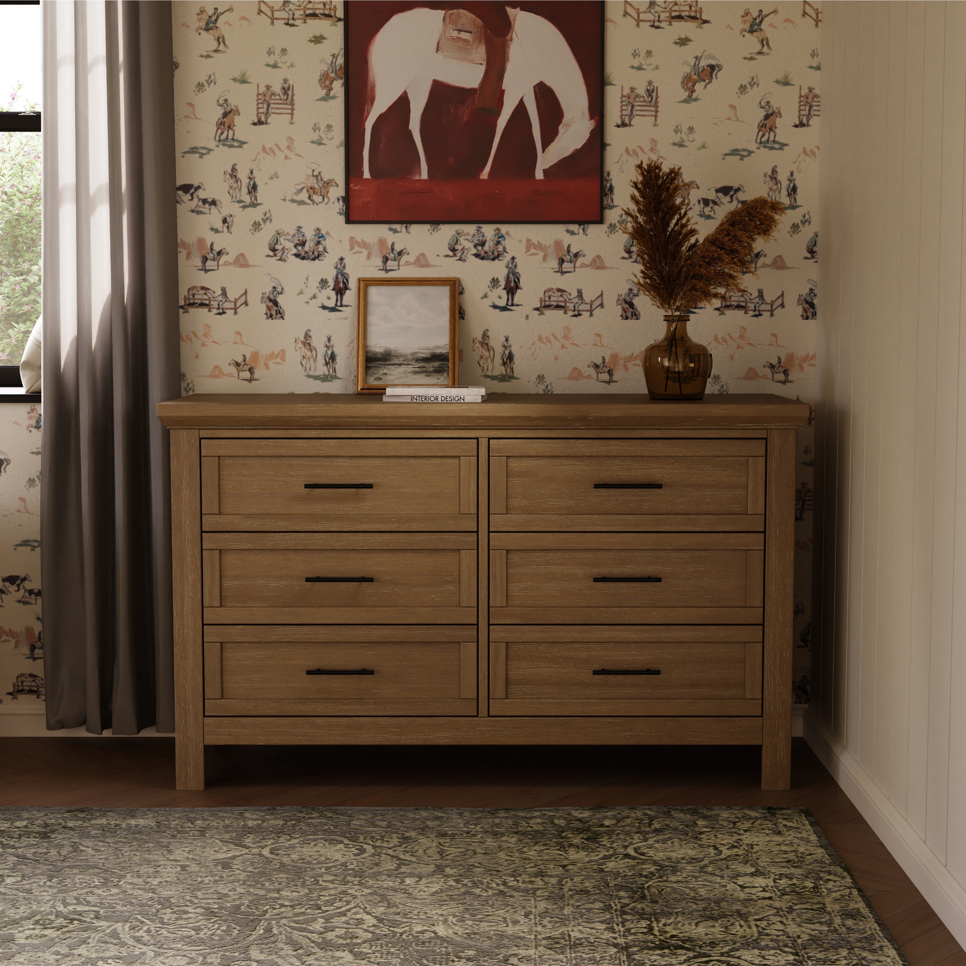 Monogram by Namesake Emory Farmhouse 6-Drawer Dresser Lakeland Baby and Teen Furniture Monogram by Namesake Emory Farmhouse 6-Drawer Dresser Lakeland Baby and Teen Furniture