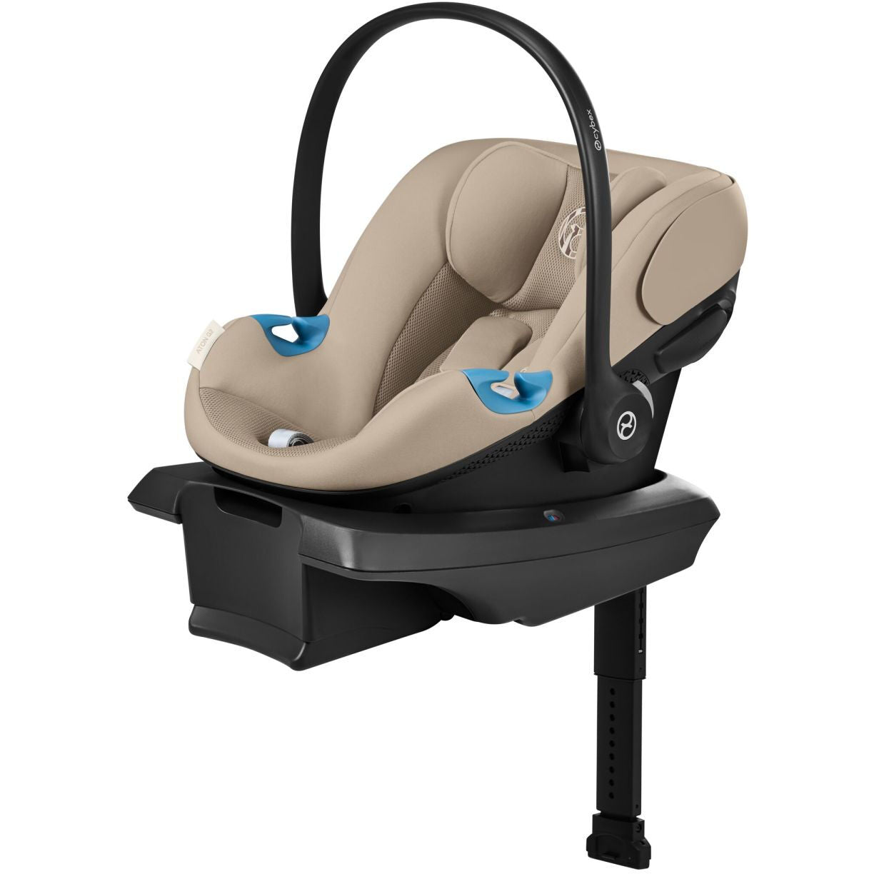 cybex furniture Aton G2 Infant Car Seat with Load Leg Base by Cybex Almond Beige