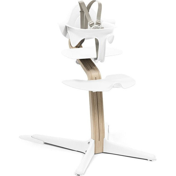stokke high chair newborn bundle Stokke Nomi White Natural High Chair