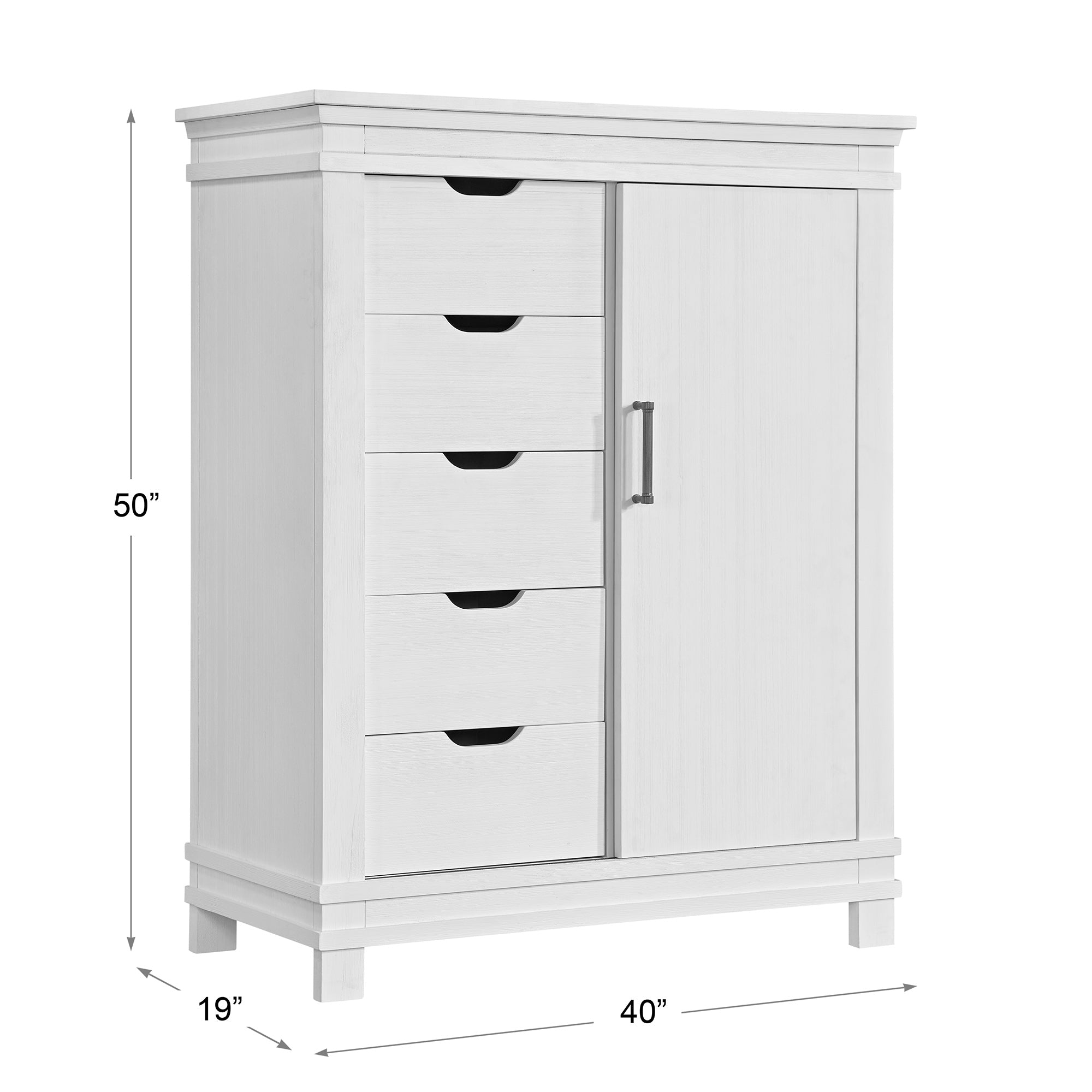 Stirling Weathered White Chifferobe