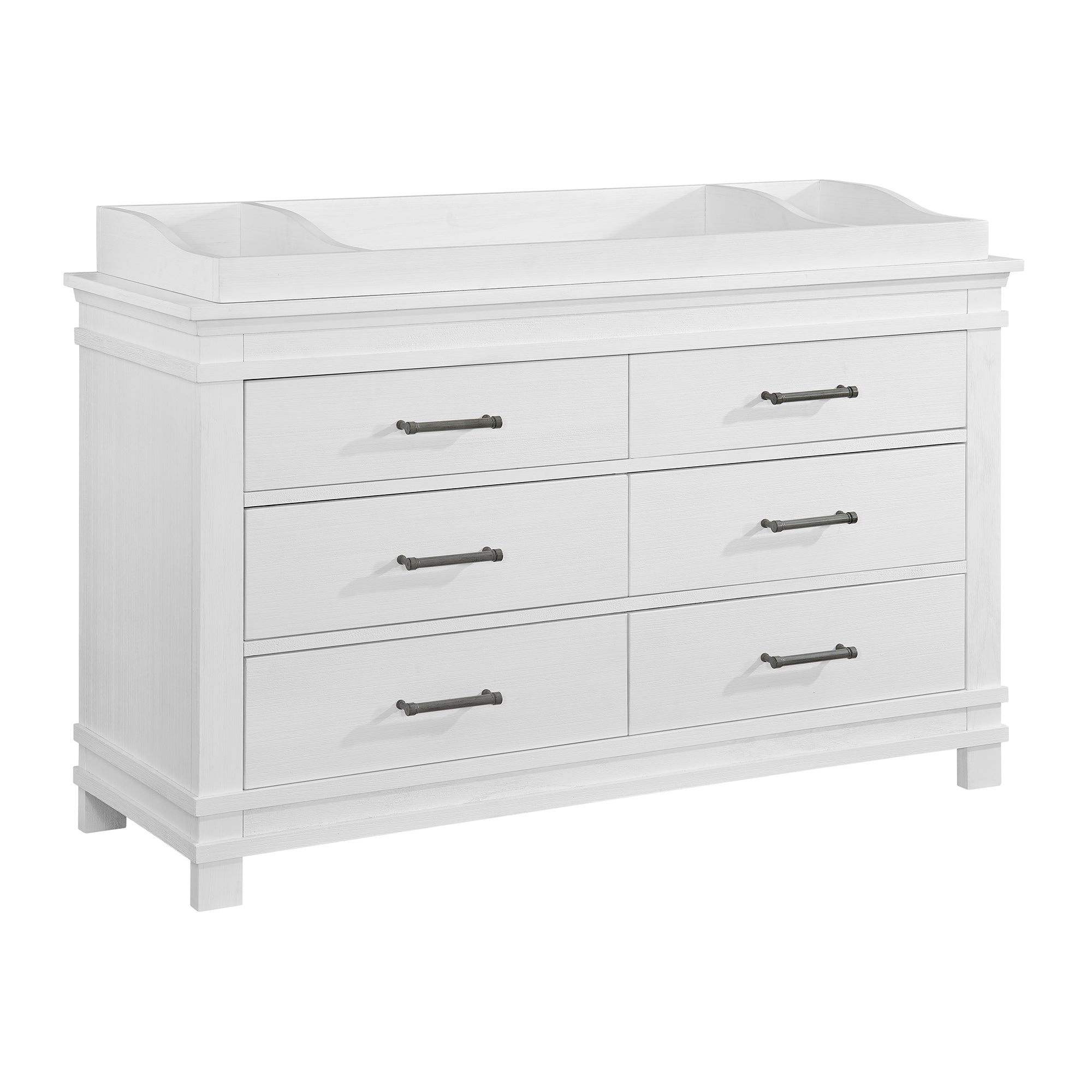 Stirling Weathered White 6-Drawer Dresser