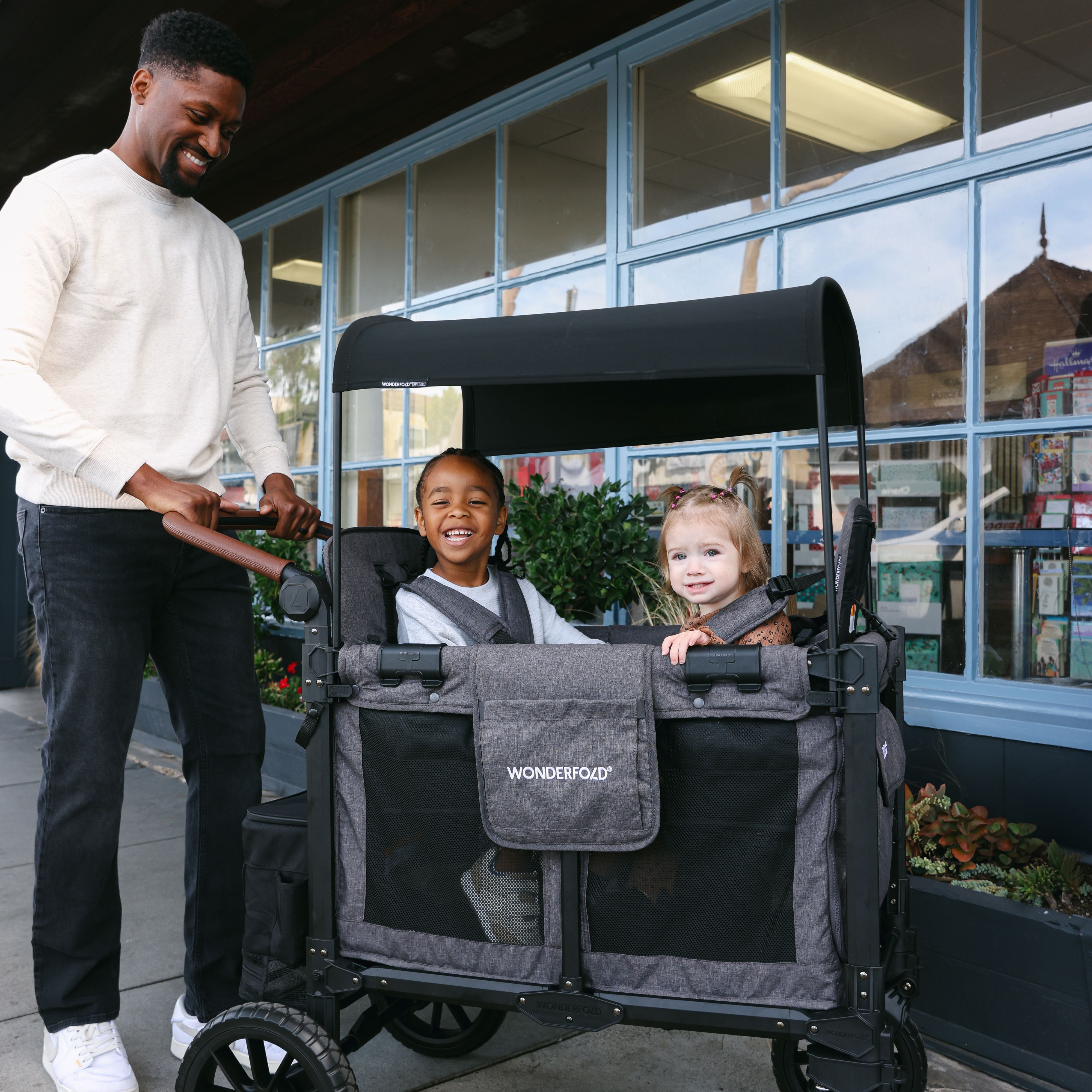 WonderFold W2 Luxe Pro Double Seater Stroller Wagon (2 Seater)