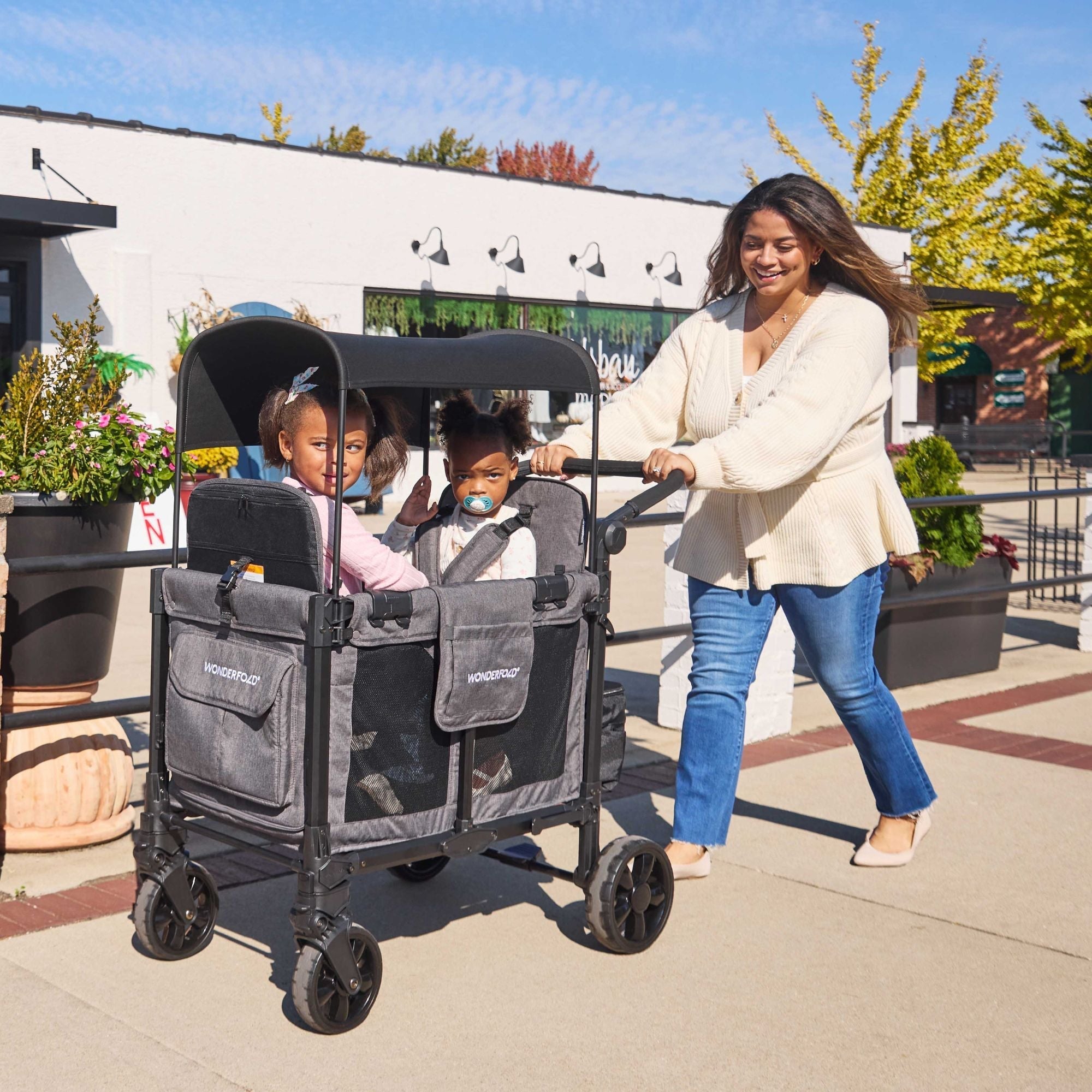WonderFold W2 Elite Pro Double Stroller Wagon (2 Seater)