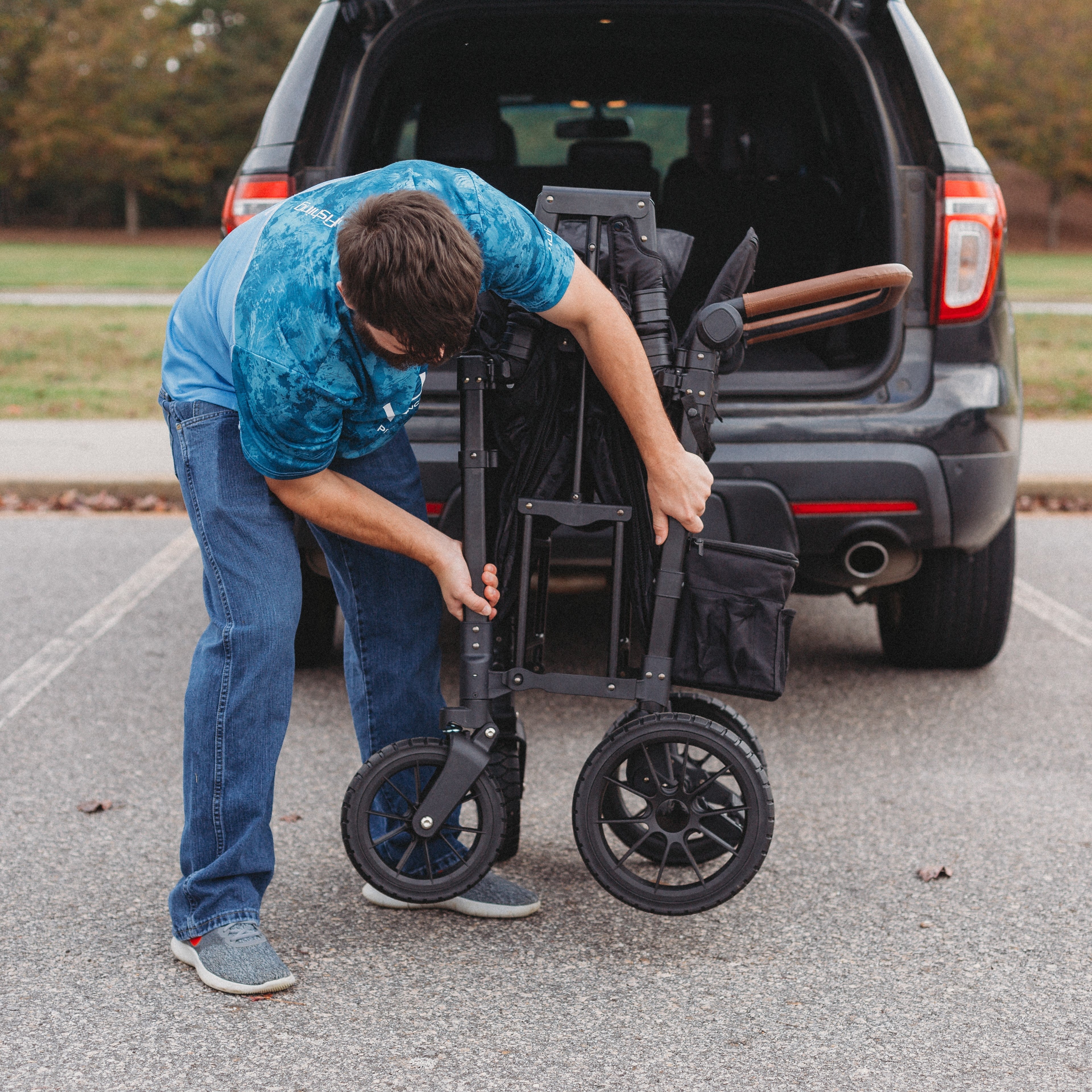 WonderFold W2 Luxe Double Stroller Wagon (2 Seater)