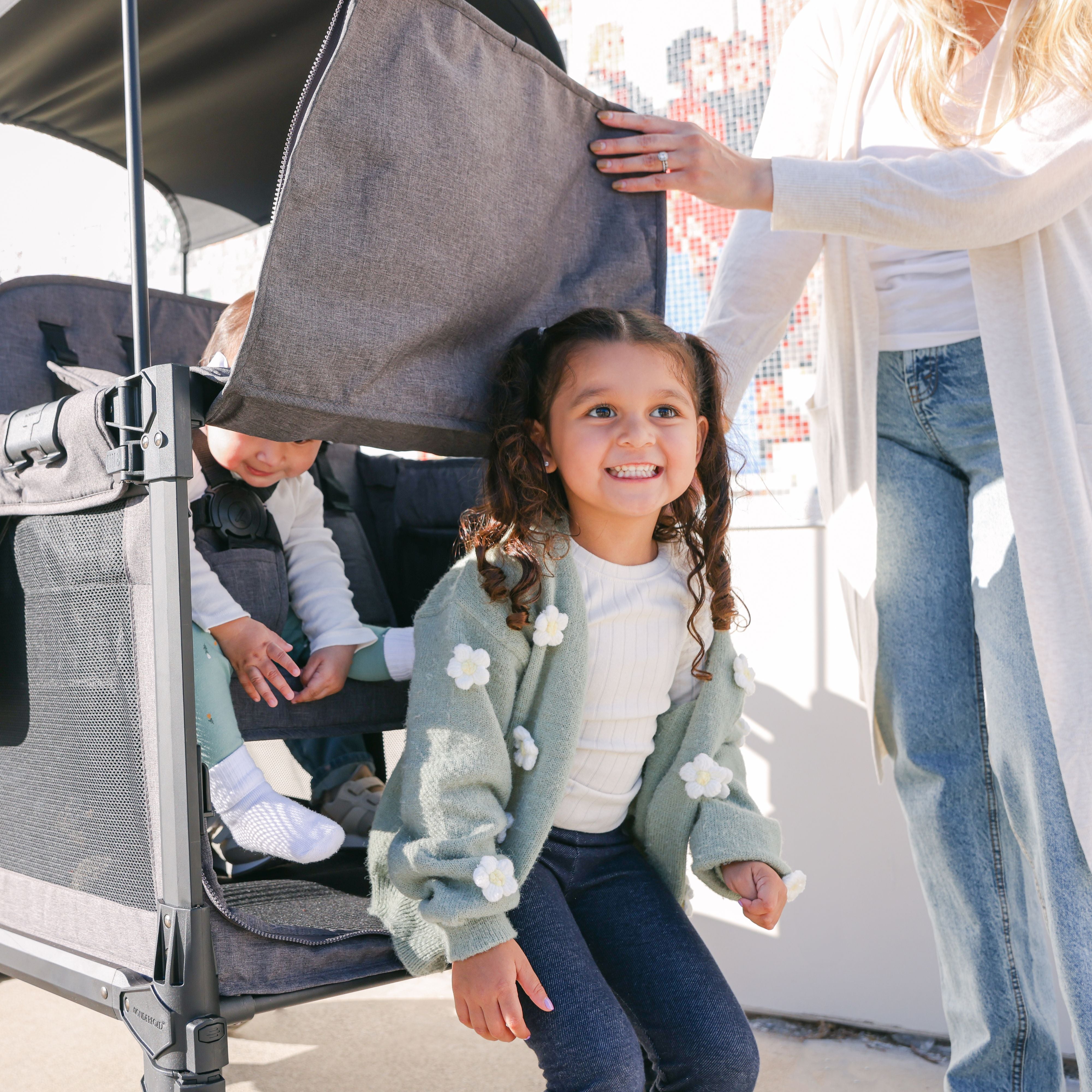 WonderFold W4 Luxe Pro Quad Stroller Wagon (4 Seater)