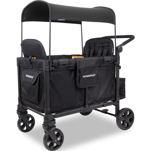 WonderFold W4 Elite Pro Quad Stroller Wagon (4 Seater)