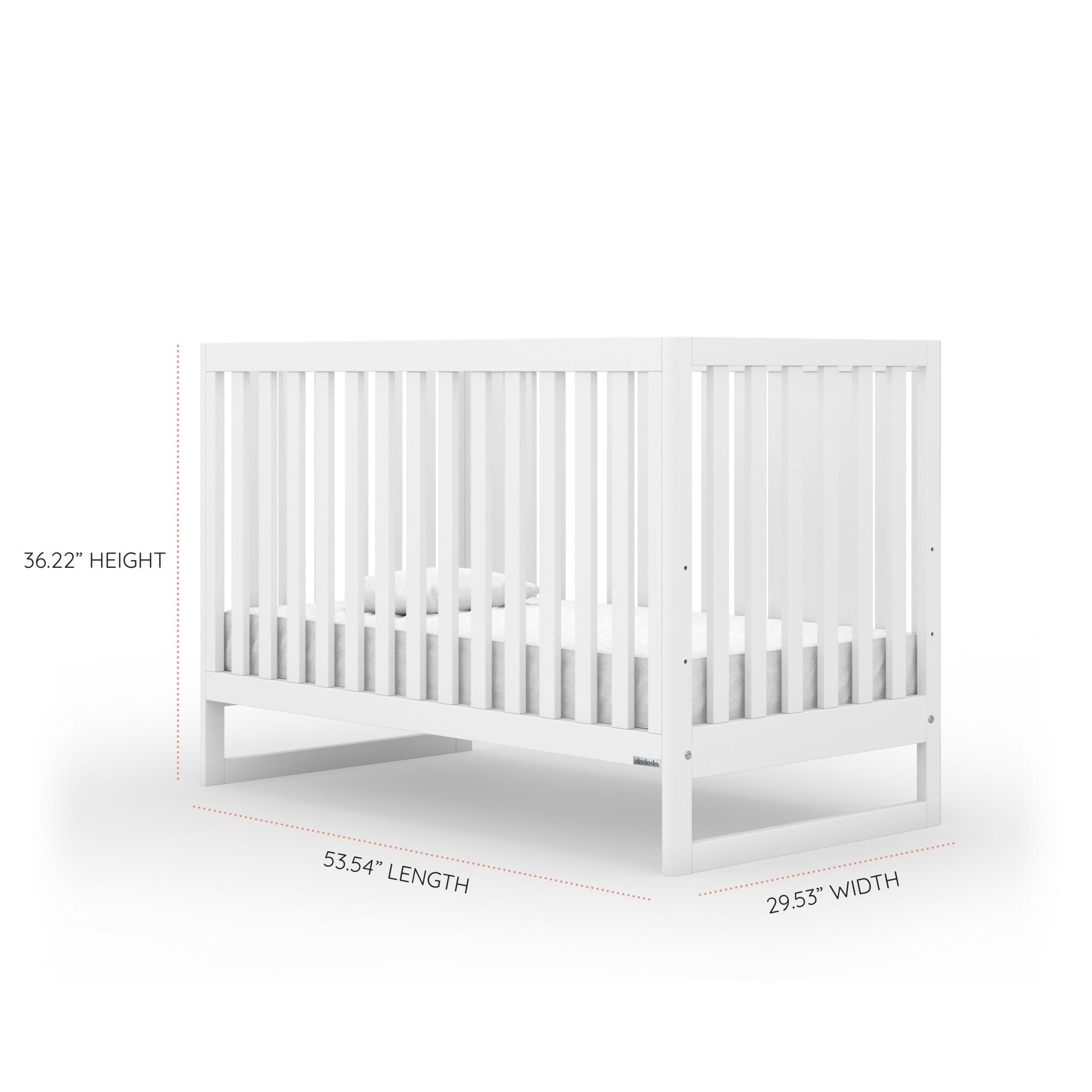 Dadada Austin 3-in-1 Convertible Crib