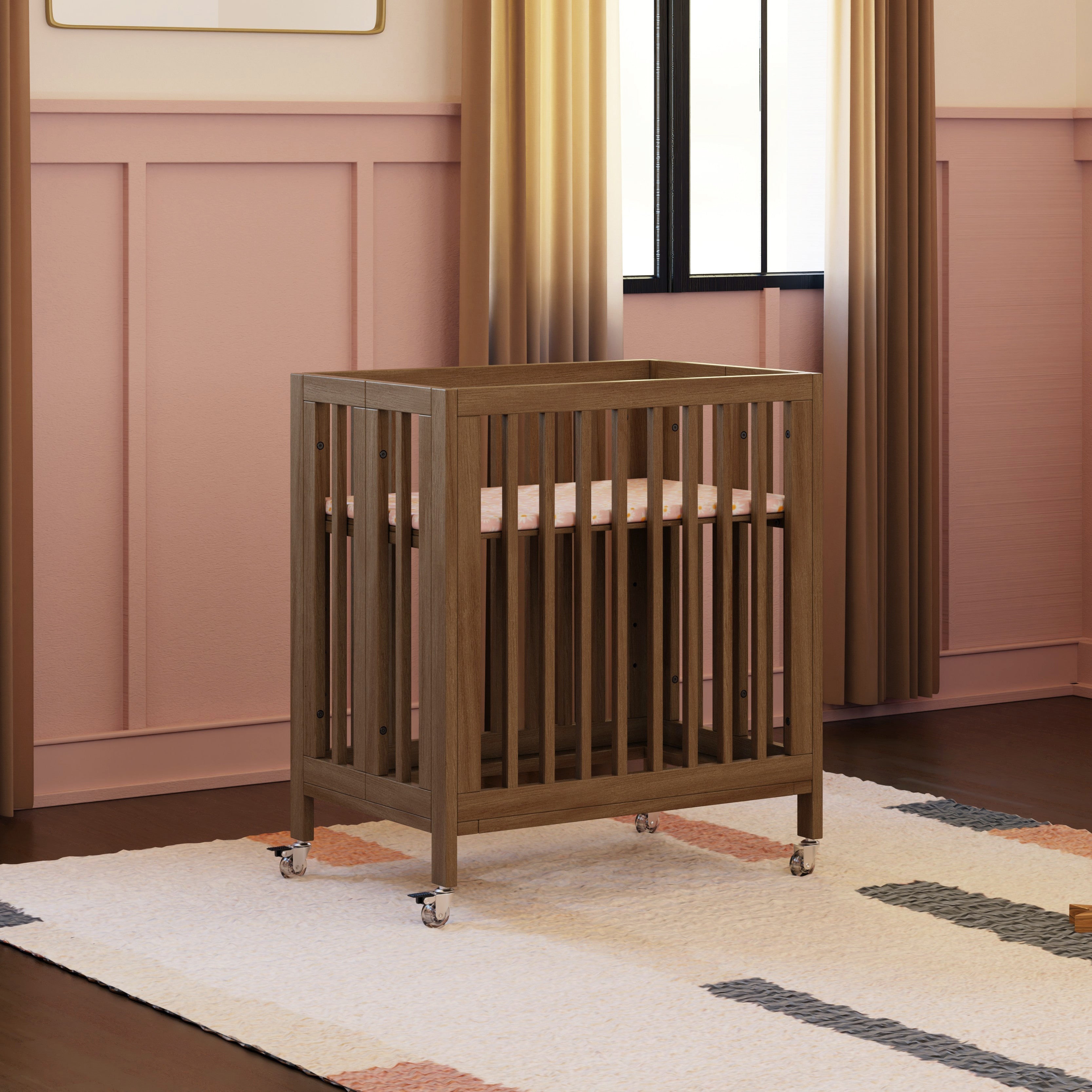 Babyletto Rolli 9-in-1 Convertible All-Stages Crib with Bassinet & Toddler Bed Conversion Kits