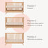 Dadada Soho 3-in-1 Convertible Crib