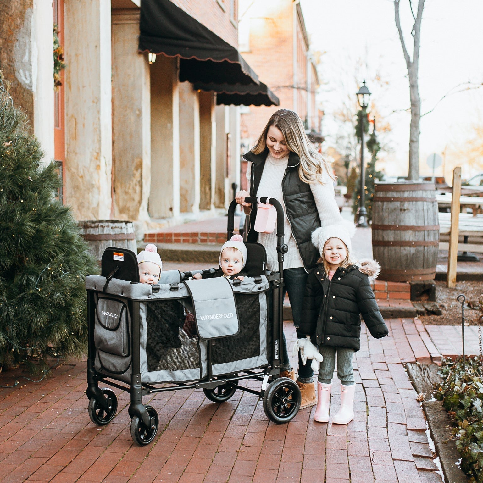 WonderFold W2 Original+ Double Stroller Wagon (2 Seater)