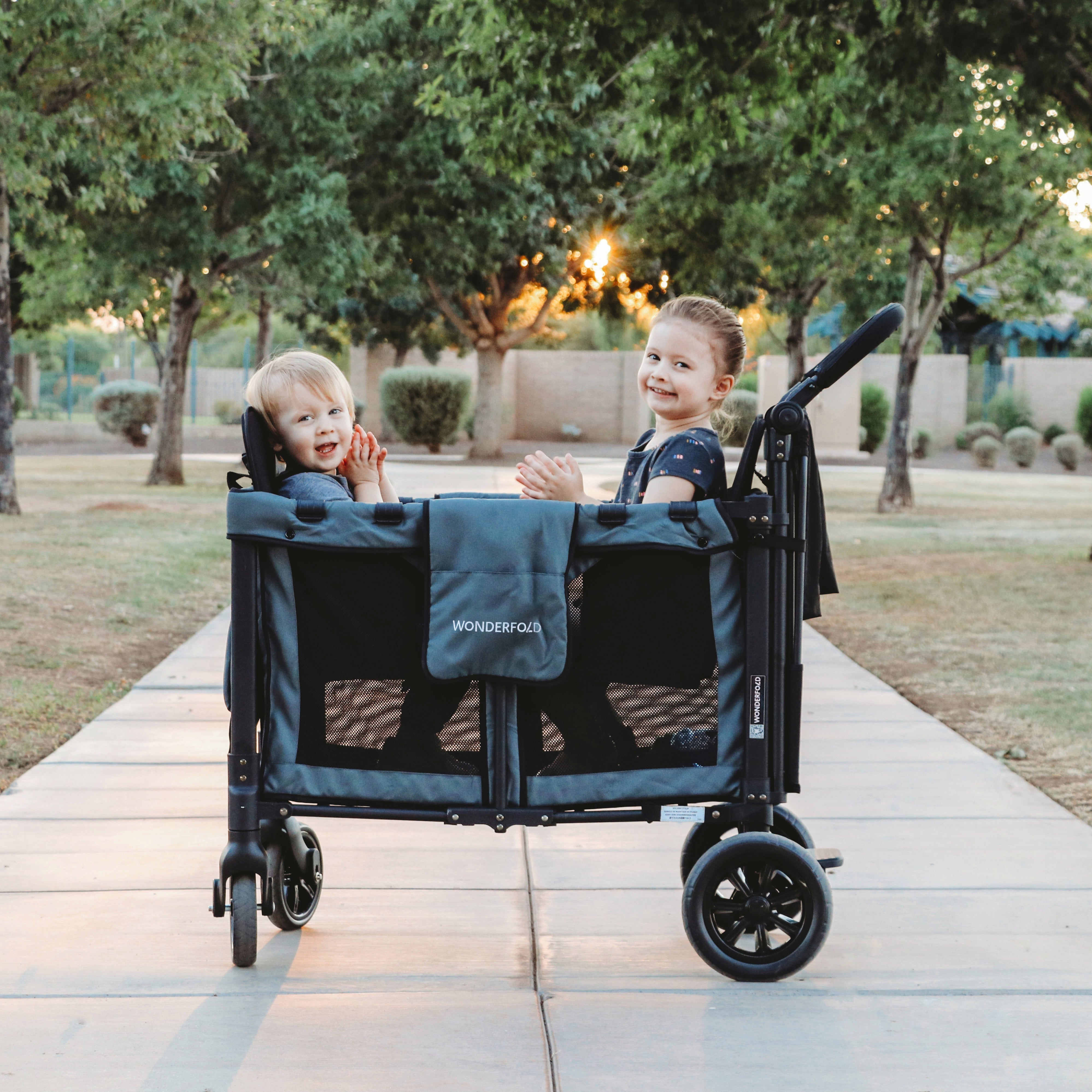 WonderFold W2 Original+ Double Stroller Wagon (2 Seater)