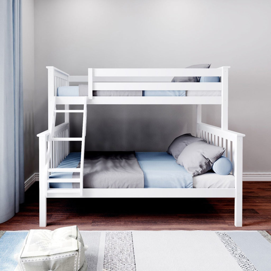 M3 Twin over Full Slat Bunk with Angle Ladder + Slat Rolls