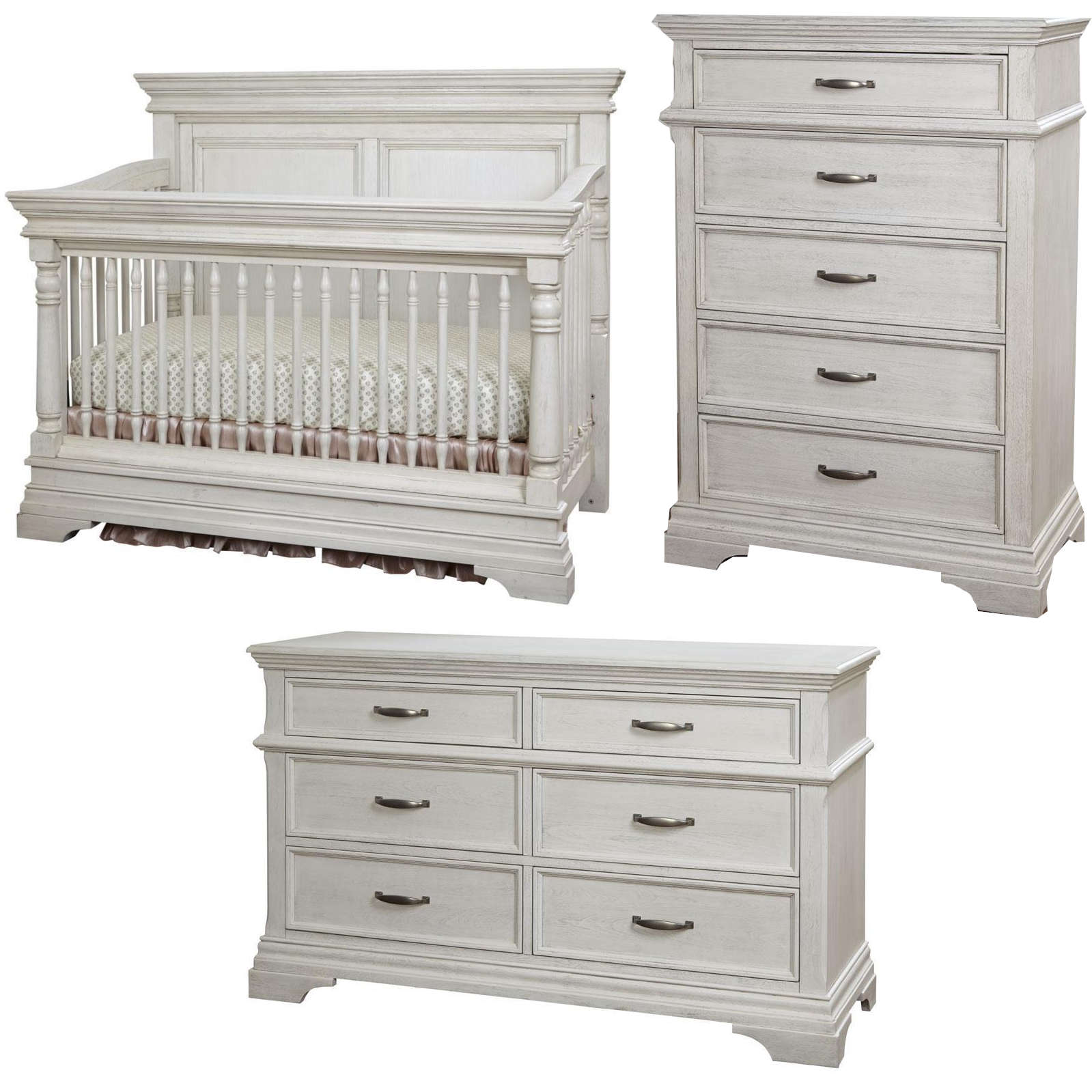 Stella Baby Kerrigan Crib + Dresser + Chest Set