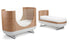 Ubabub Pod 2-in-1 Convertible Crib with Toddler Bed Conversion Kit