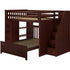 Jackpot Deluxe Full over Full L-shape Bunk with Staircase + Storage