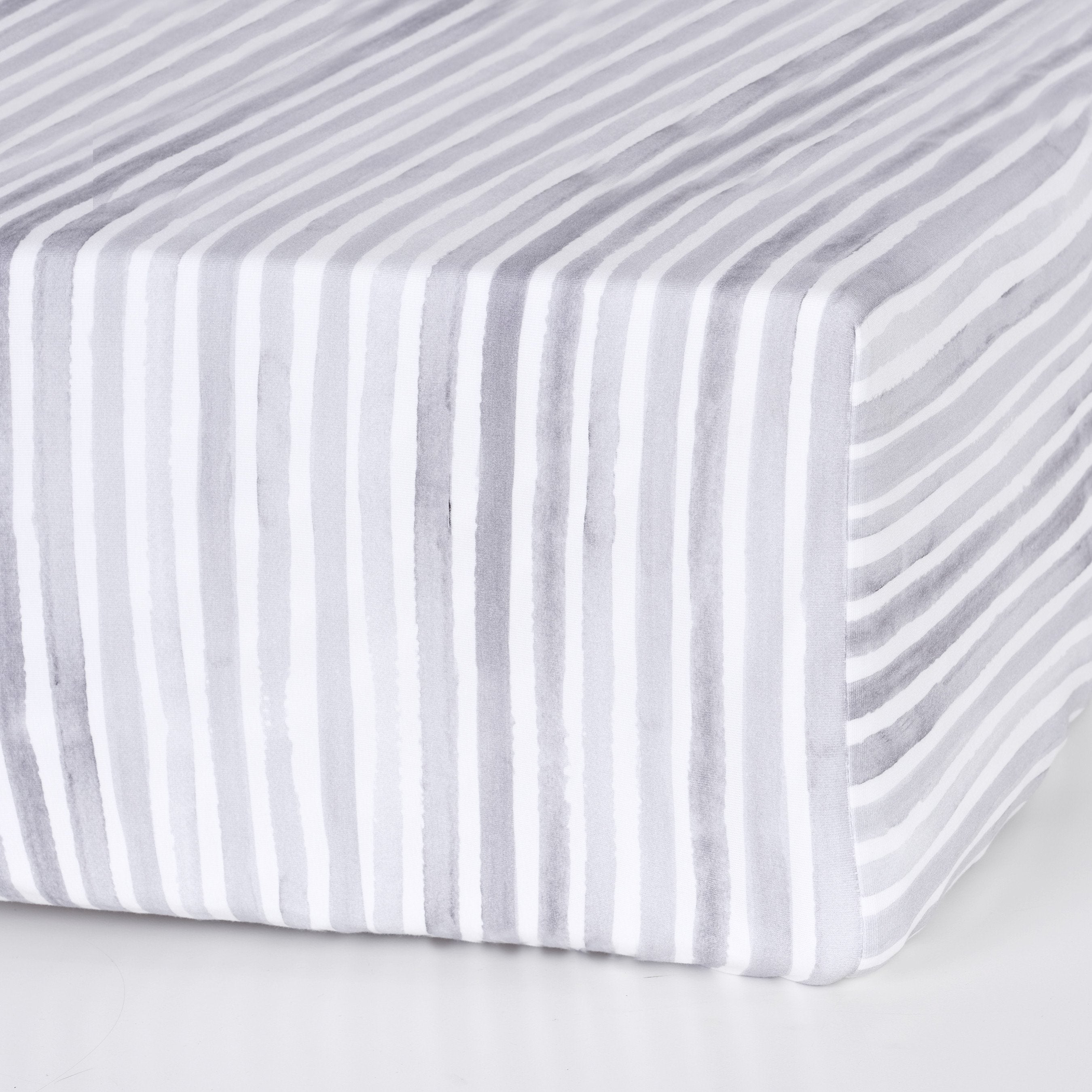 Oilo Ink Jersey Crib Sheet Stone