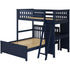Jackpot Deluxe Leg Loft Bed Study + Full Bed