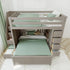 Jackpot Deluxe Full over Full L-shape Bunk with Staircase + Storage