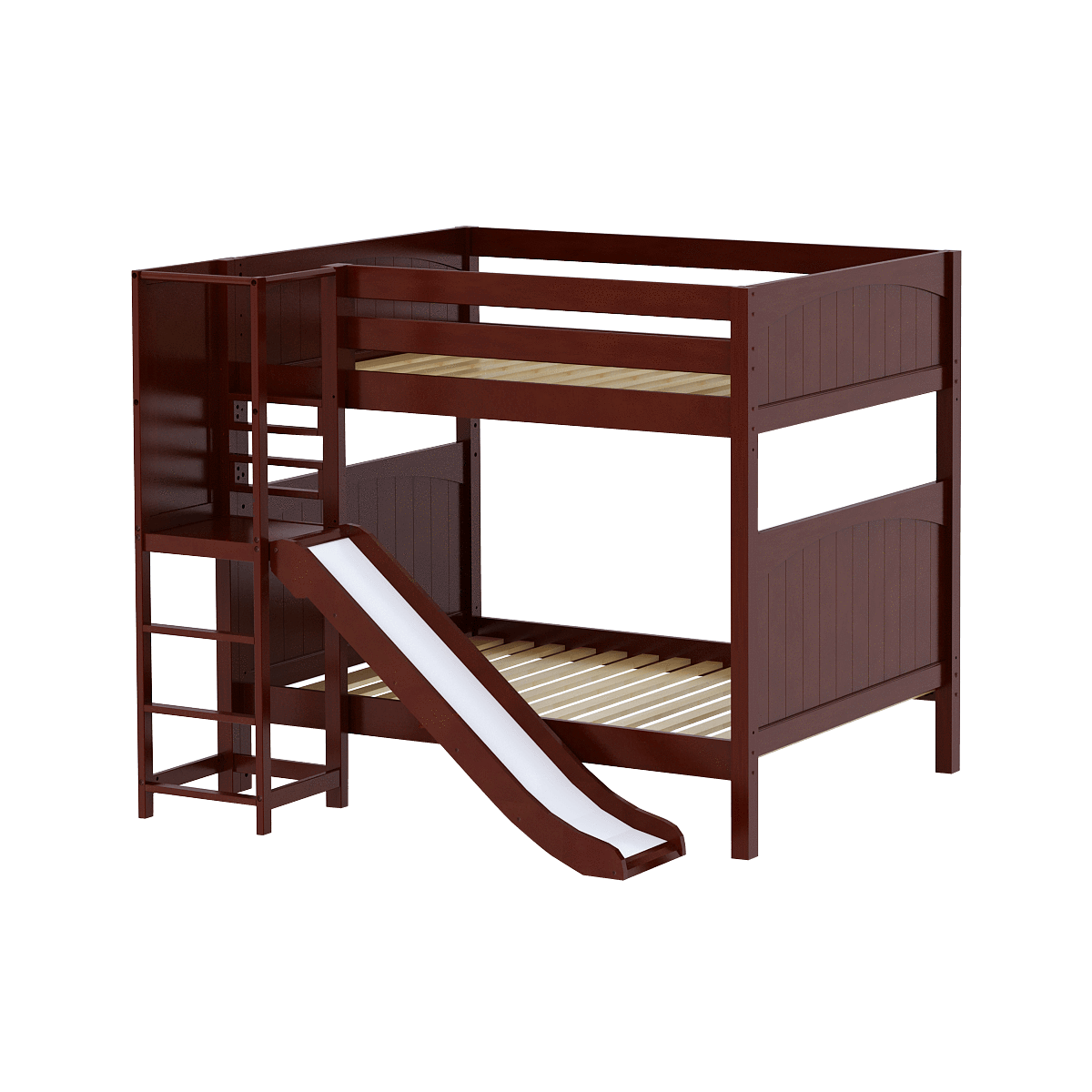 Maxtrix Full High Bunk Bed with Slide Platform