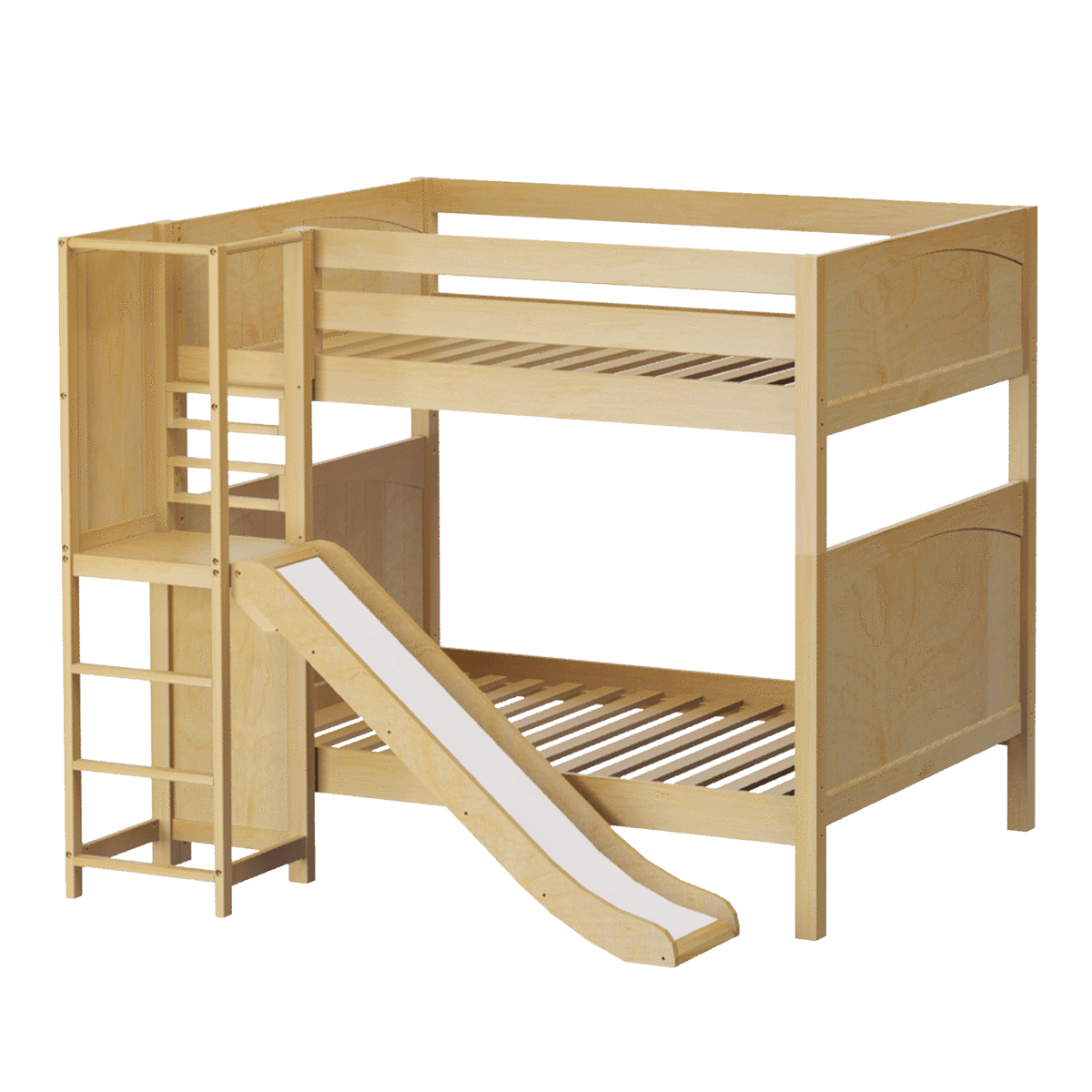 Maxtrix Full High Bunk Bed with Slide Platform