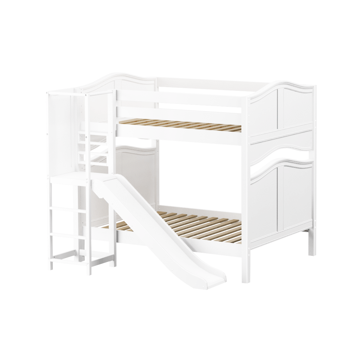 Maxtrix Full High Bunk Bed with Slide Platform