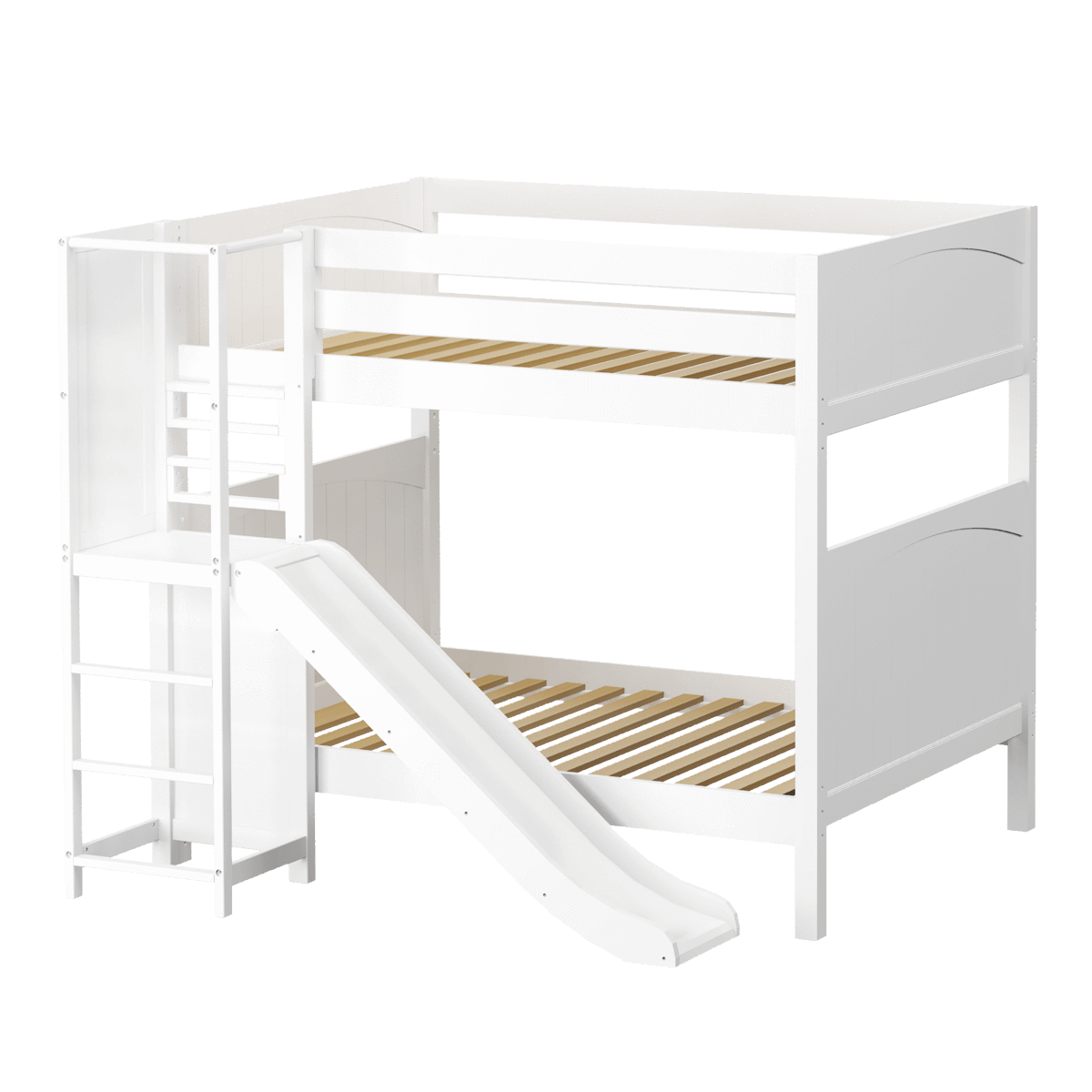 Maxtrix Full High Bunk Bed with Slide Platform