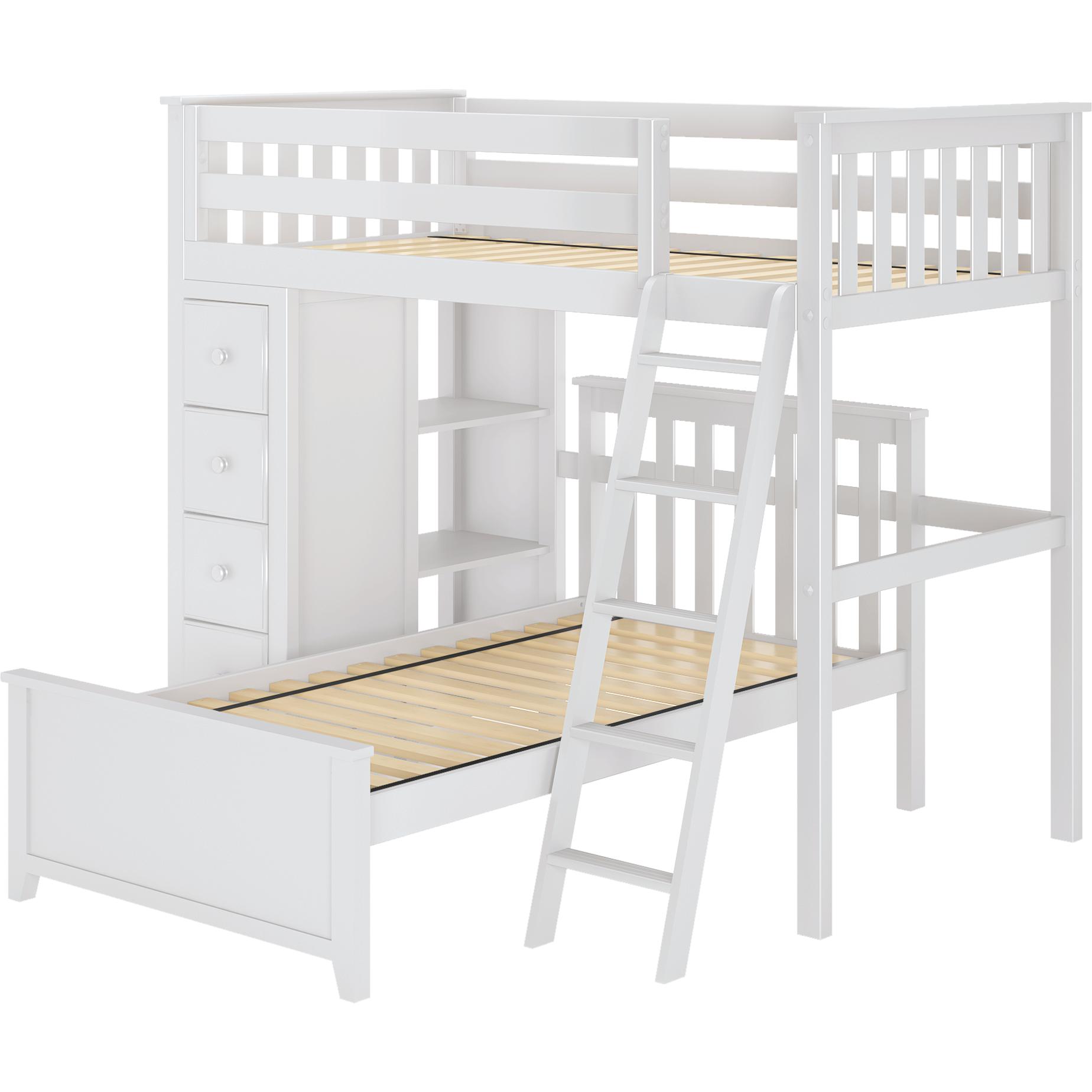 Jackpot Deluxe Leg Loft Bed Storage + Twin Bed