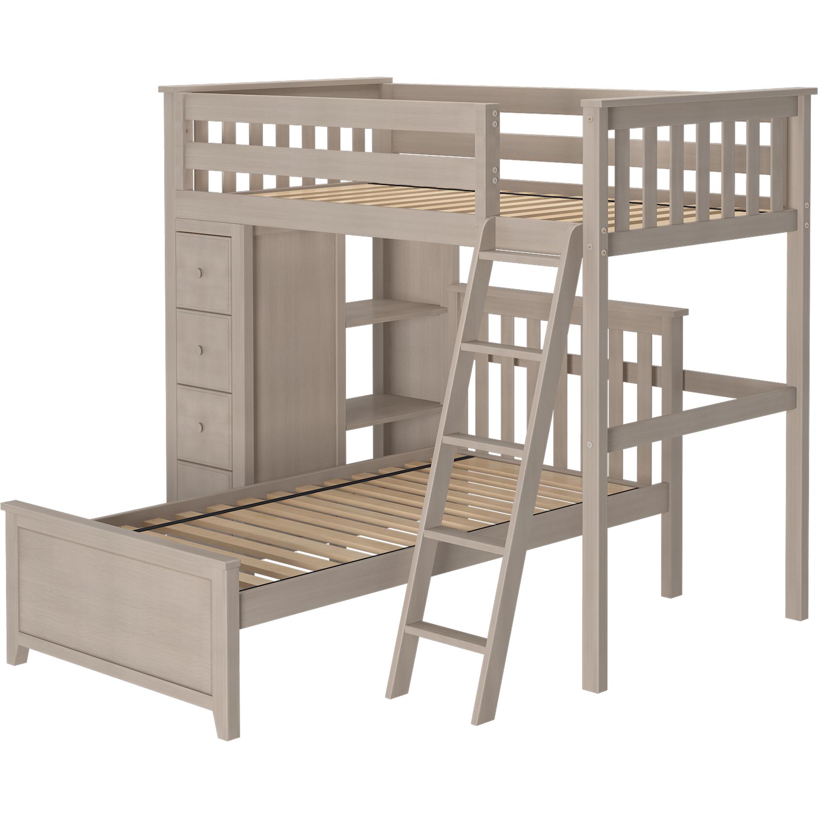 Jackpot Deluxe Leg Loft Bed Storage + Twin Bed