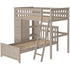 Jackpot Deluxe Leg Loft Bed Storage + Twin Bed