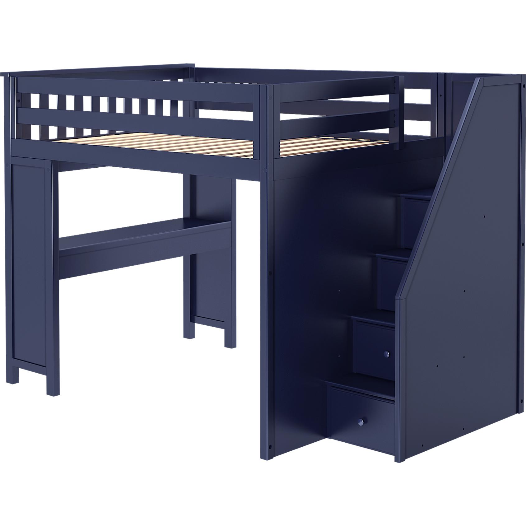 Jackpot Deluxe Full Size Loft with Staircase + Desk