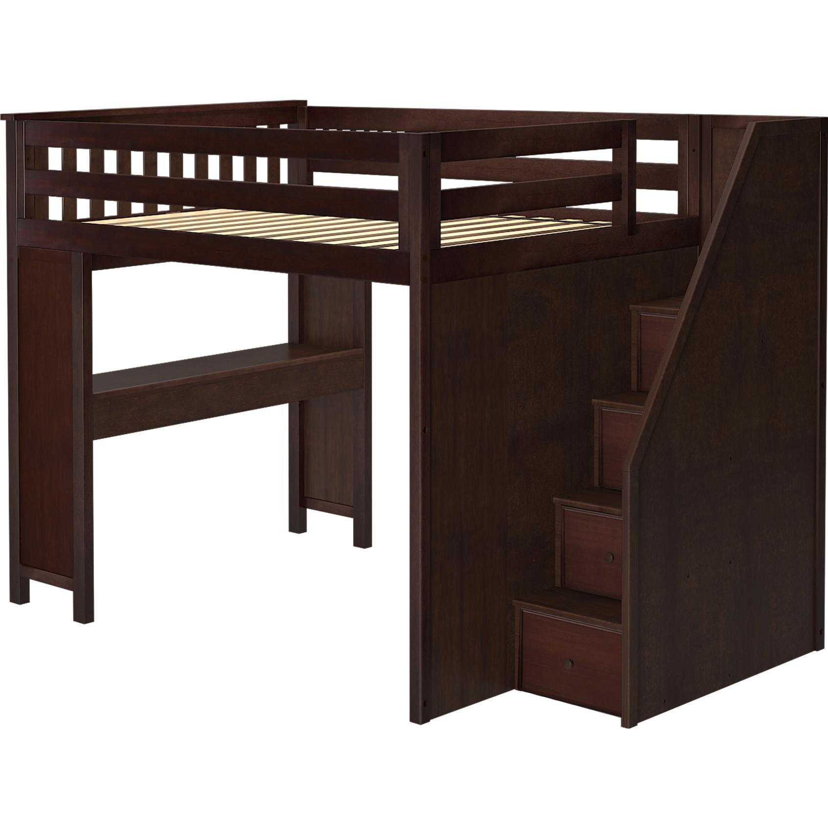 Jackpot Deluxe Full Size Loft with Staircase + Desk