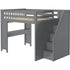 Jackpot Deluxe Full Size Loft with Staircase + Desk