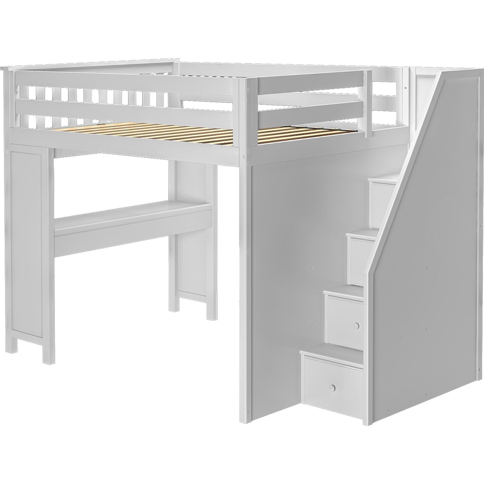 Jackpot Deluxe Full Size Loft with Staircase + Desk