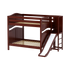 Maxtrix Full High Bunk Bed with Slide Platform