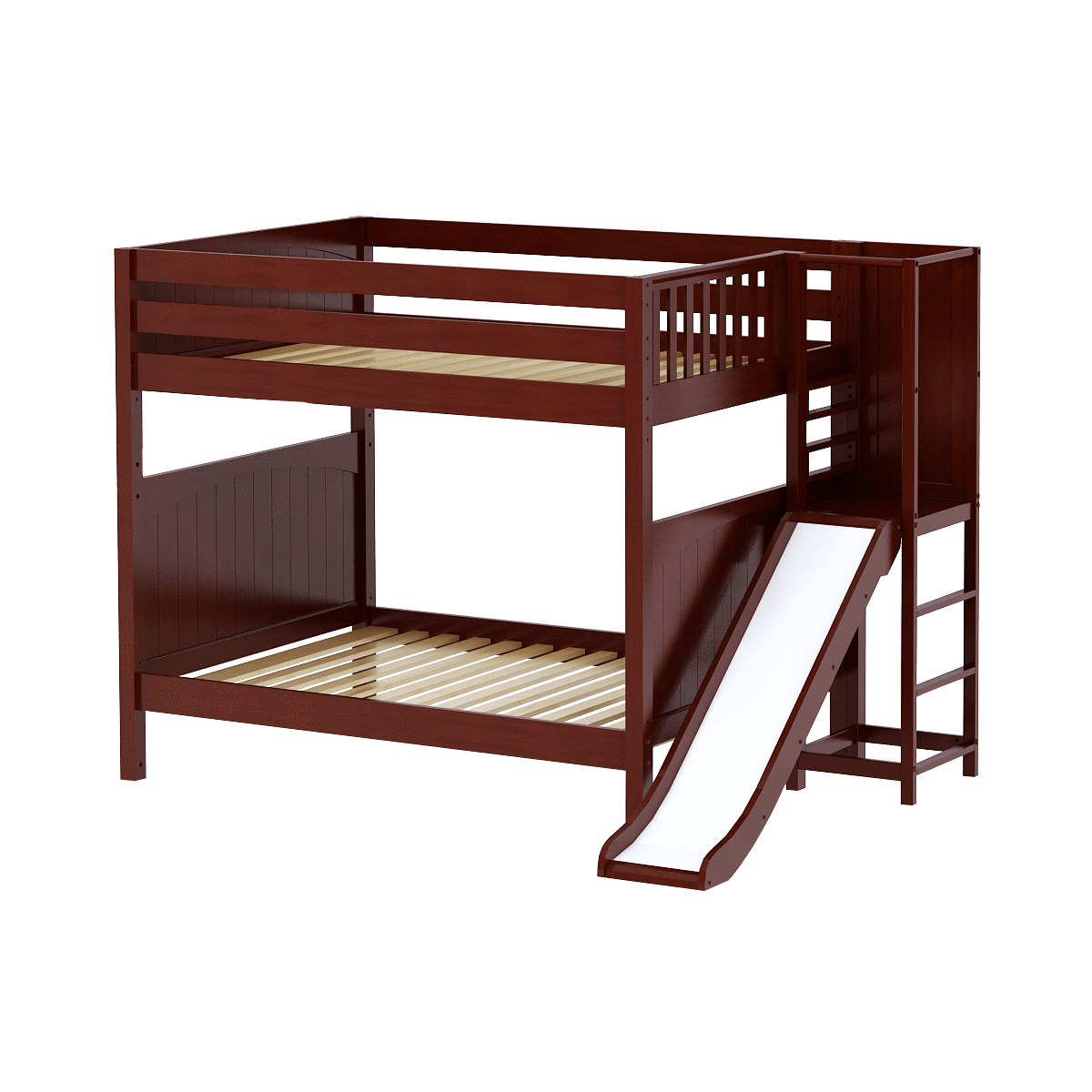 Maxtrix Full High Bunk Bed with Slide Platform