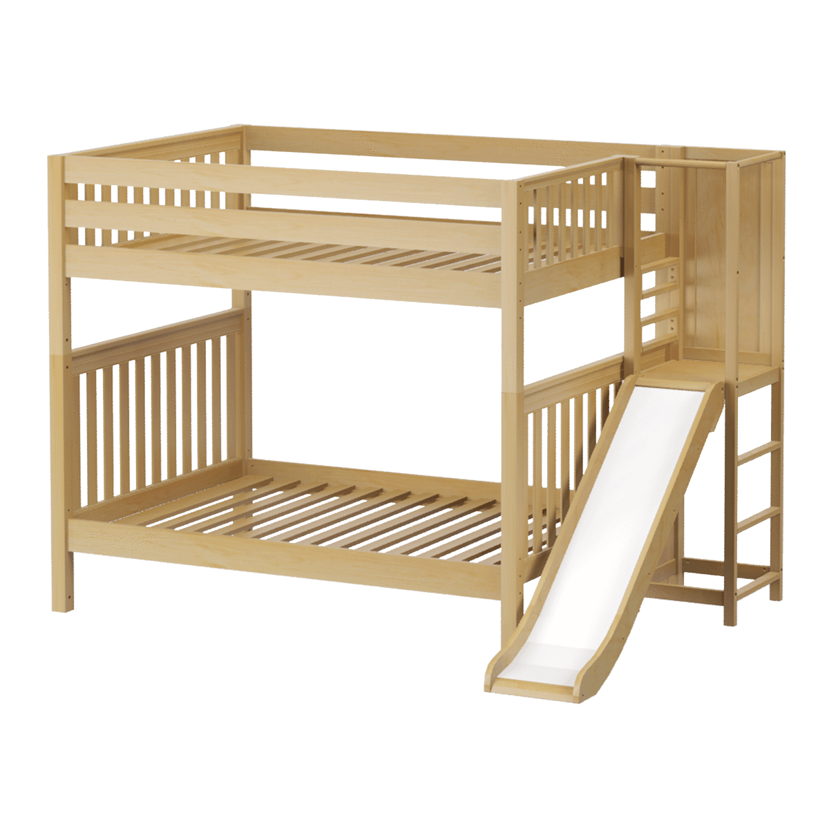 Maxtrix Full High Bunk Bed with Slide Platform