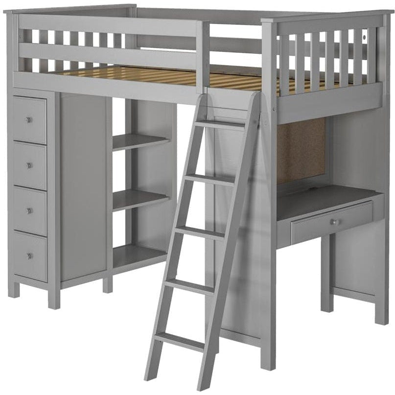 Jackpot Deluxe Loft Bed Storage Study