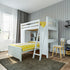 Jackpot Deluxe Loft Bed Storage Study + Twin Bed