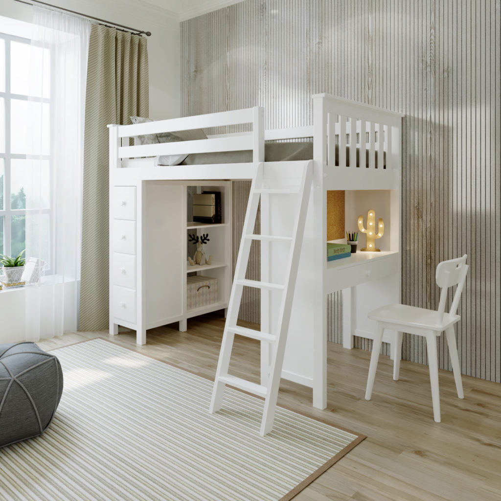 Jackpot Deluxe Loft Bed Storage Study